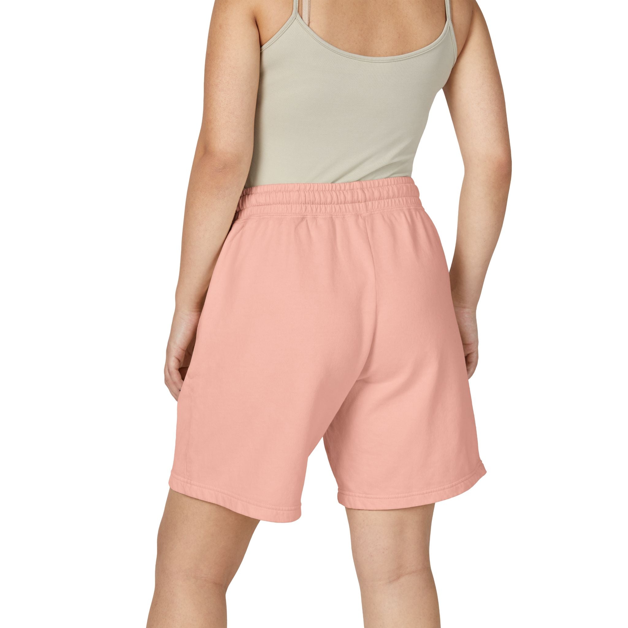 Skull & Wings Fleece Sweat Shorts — Lightweight Garment-Dyed Lounge Shorts