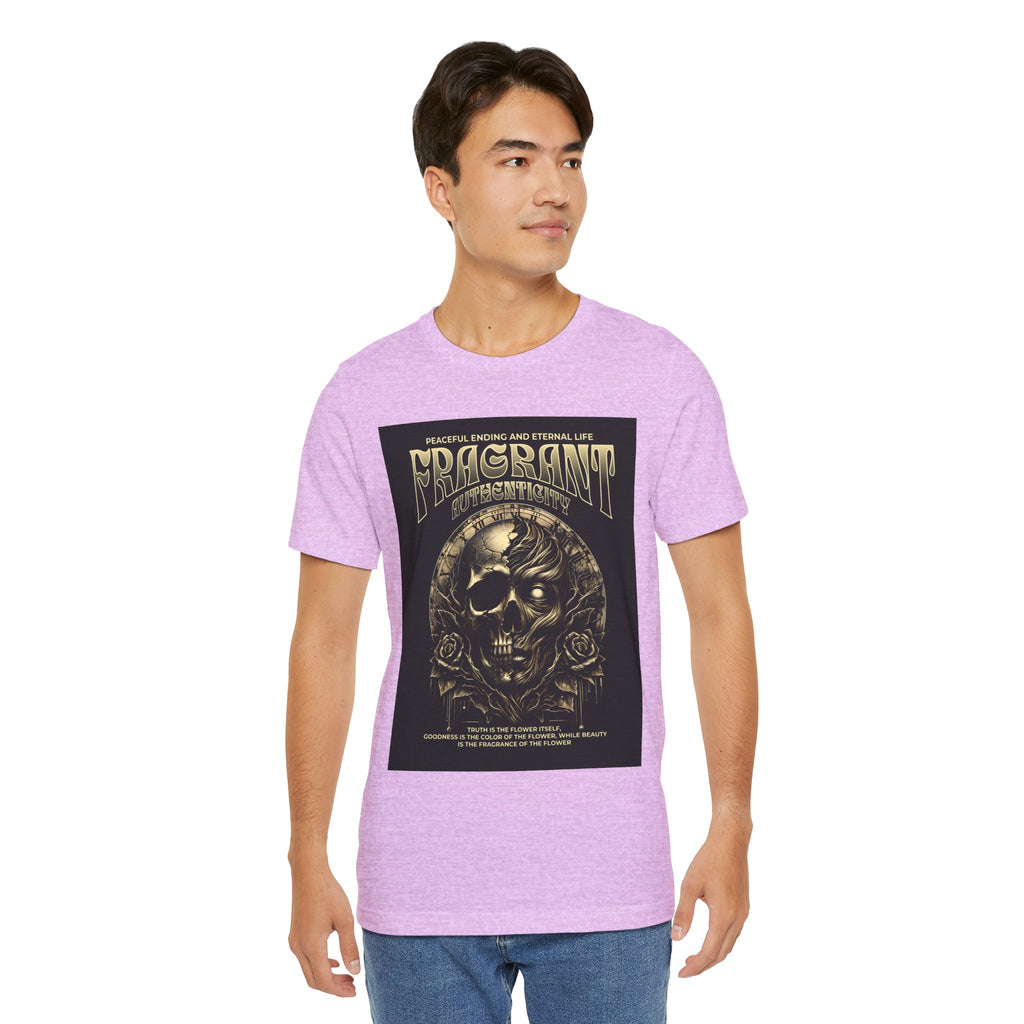 Skull & Roses Graphic Tee — "Fragrant" Vintage Gothic Band Shirt