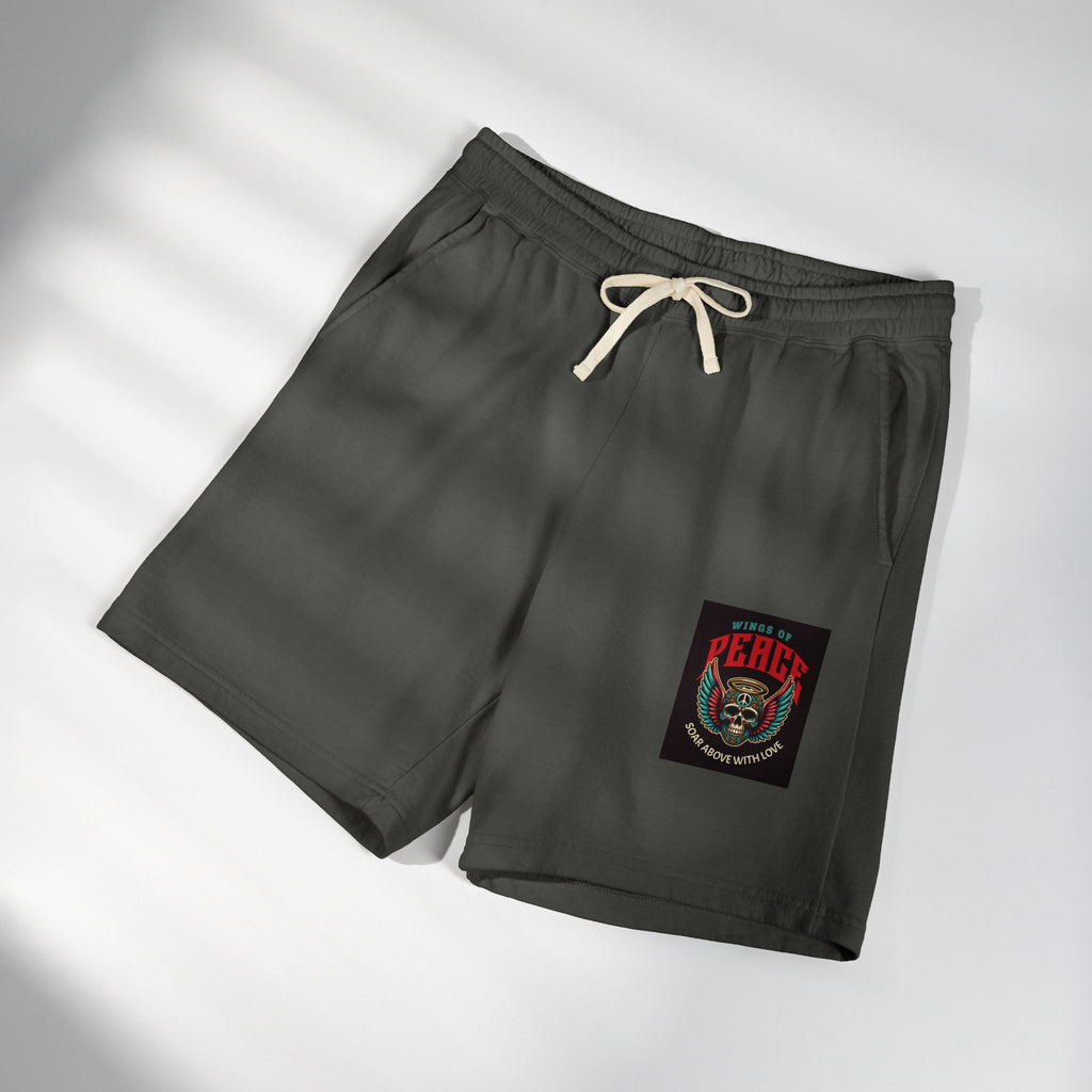 Fleece Sweat Shorts — 'House of Perks' Vintage Patch Lounge Shorts