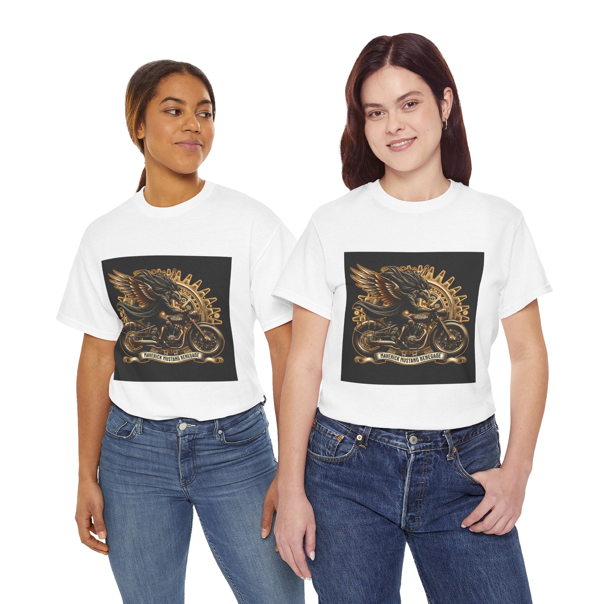 Vintage Winged Motorcycle Tee — "Ride Forever, Ride Free" Biker T-Shirt