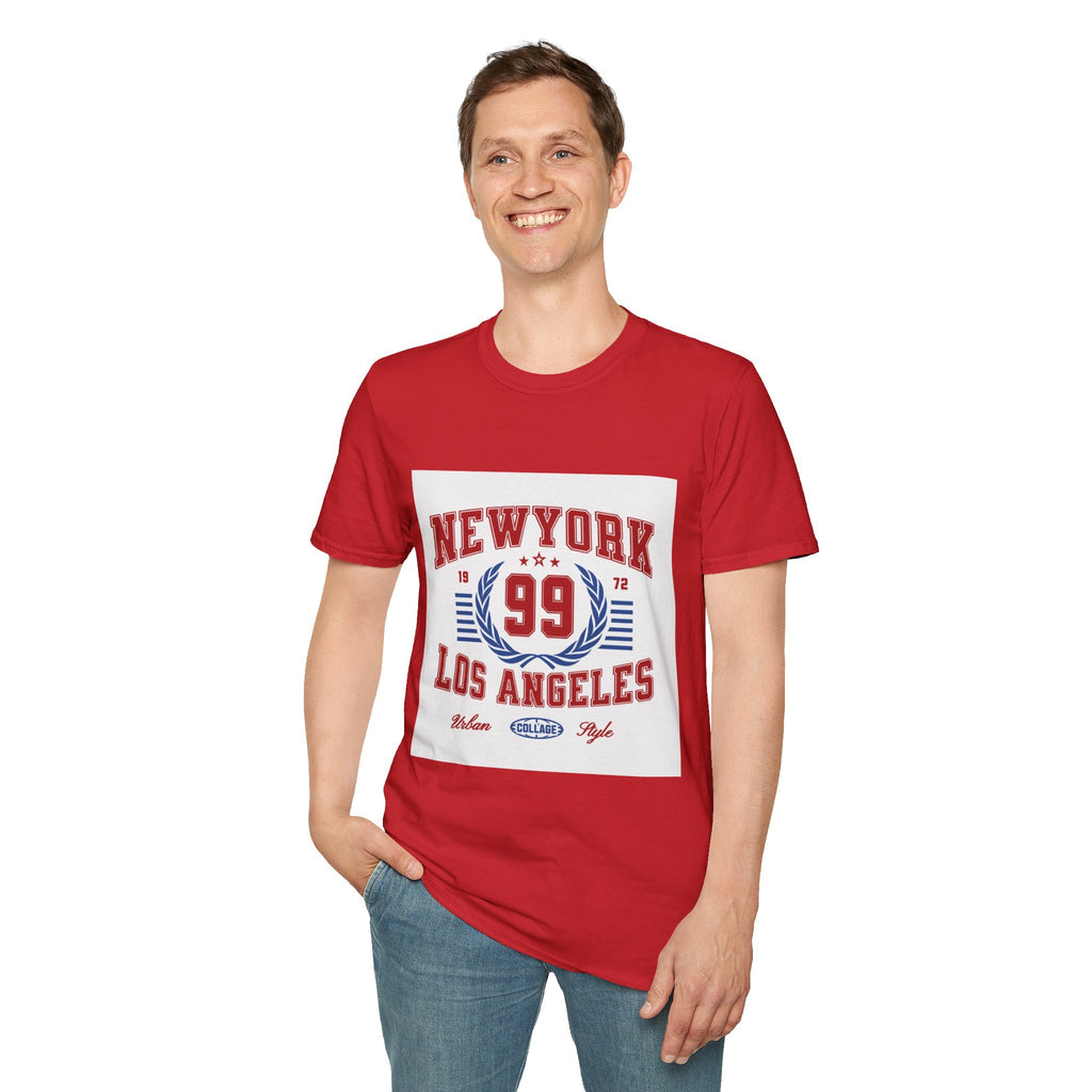 New York 99 Vintage Sports Tee — Collegiate Graphic T-Shirt