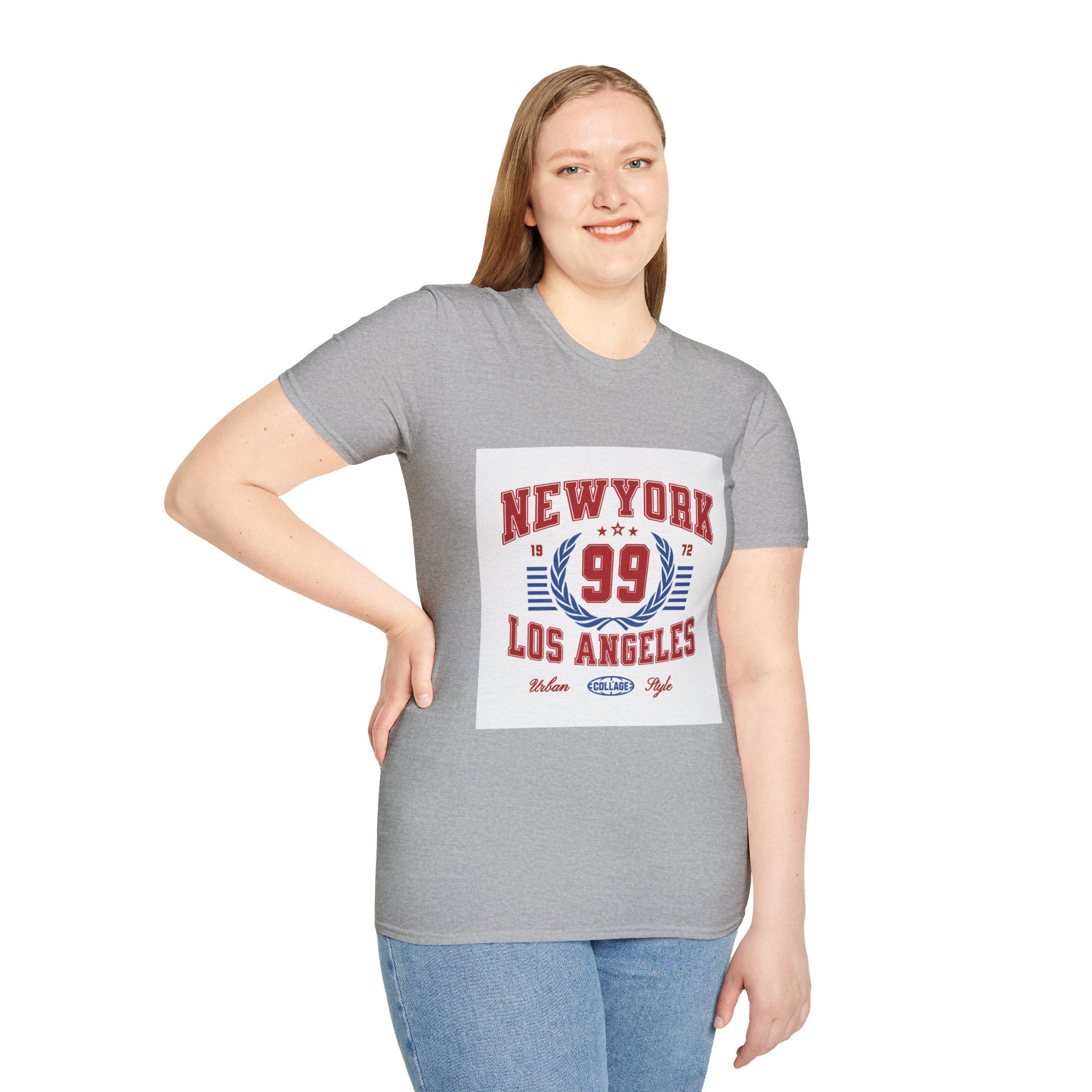 New York 99 Vintage Sports Tee — Collegiate Graphic T-Shirt