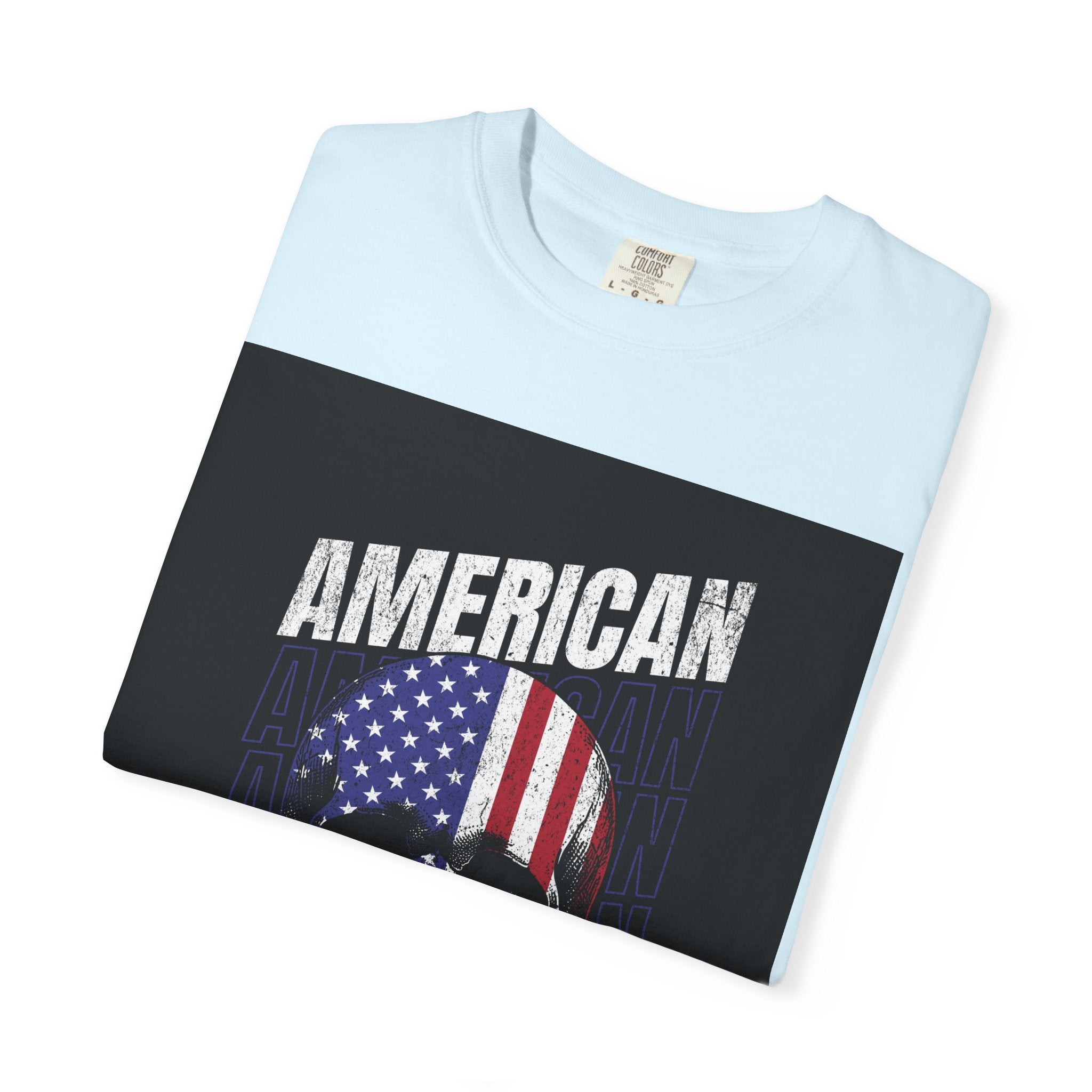 American Skull Flag T-Shirt — "American Forever" Patriotic Graphic Tee