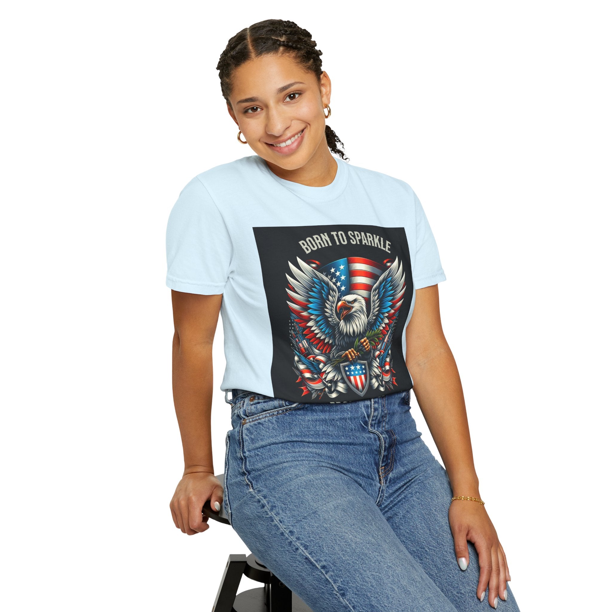 Born to Sparkle Proud to Be American T-Shirt