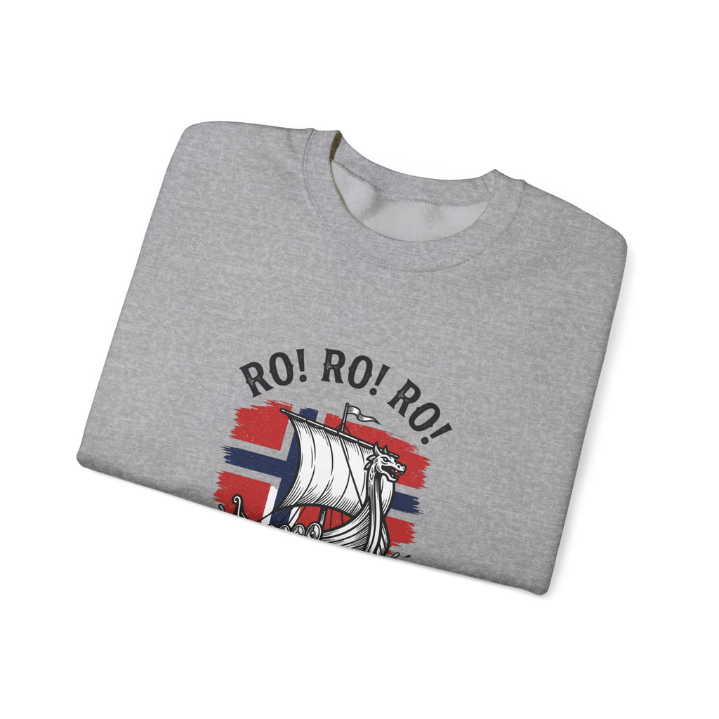 Ro! Ro! Ro! Norway Viking Ship Sweatshirt | Norwegian Flag, Football Chant