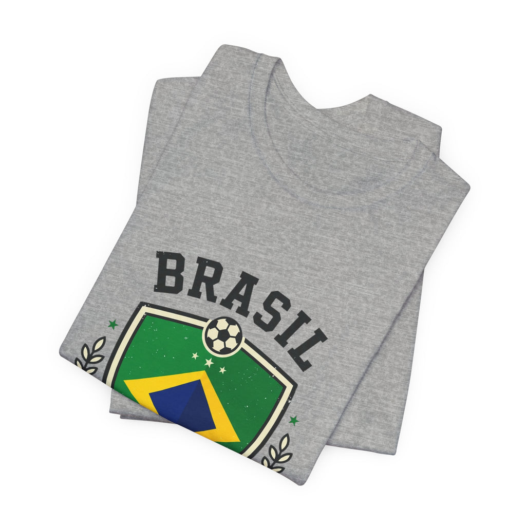 Brasil Futebol Crest T-Shirt | Brazil Soccer Pride, National Flag Colors