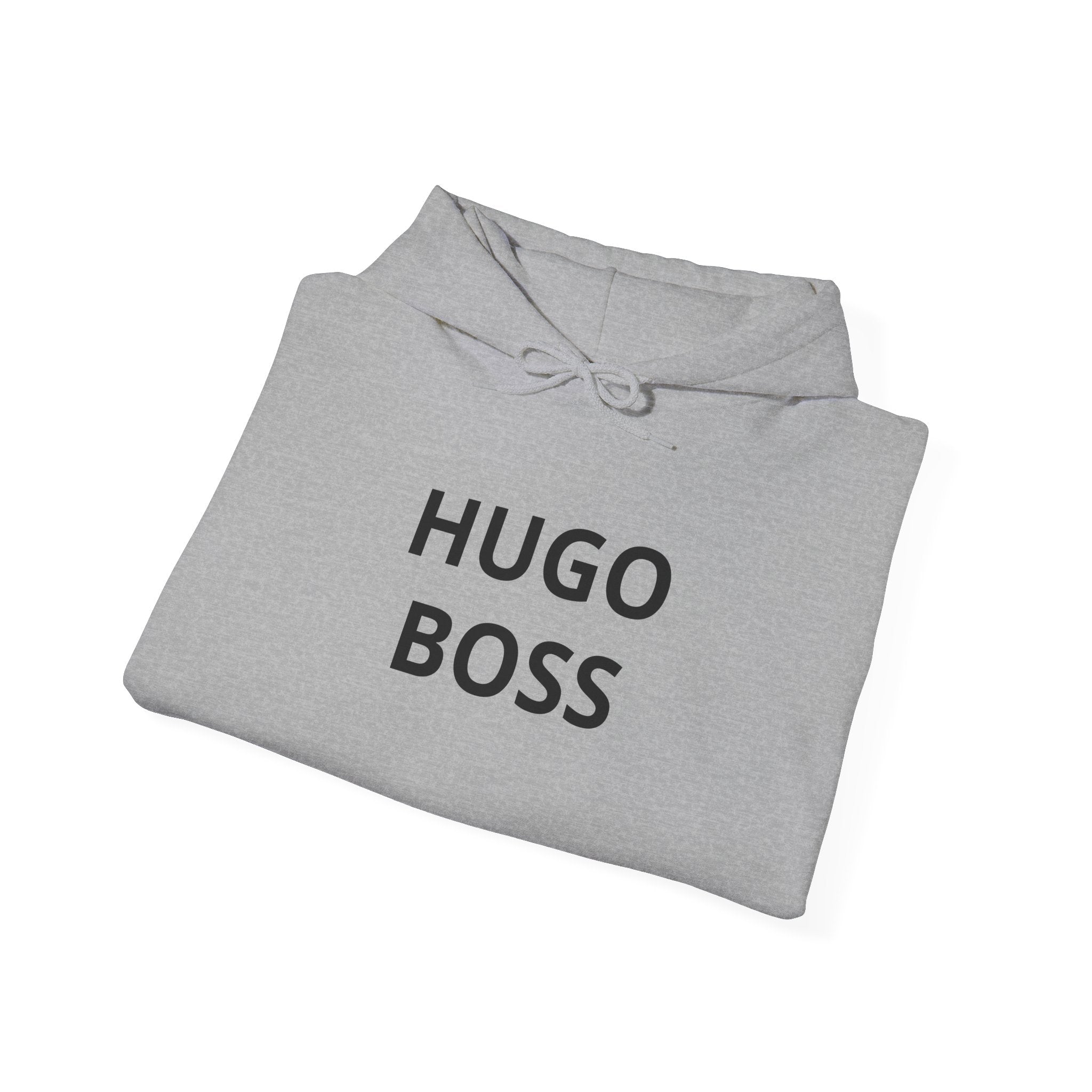 Hugo Boss Minimal Logo Hoodie — White Graphic Pullover