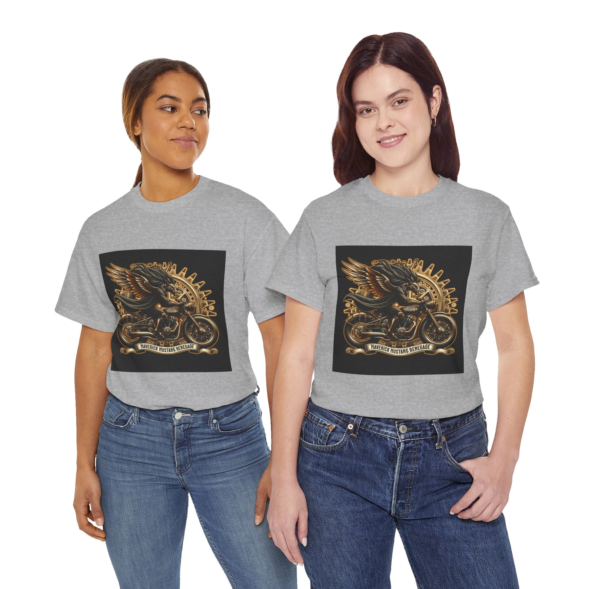 Vintage Winged Motorcycle Tee — "Ride Forever, Ride Free" Biker T-Shirt