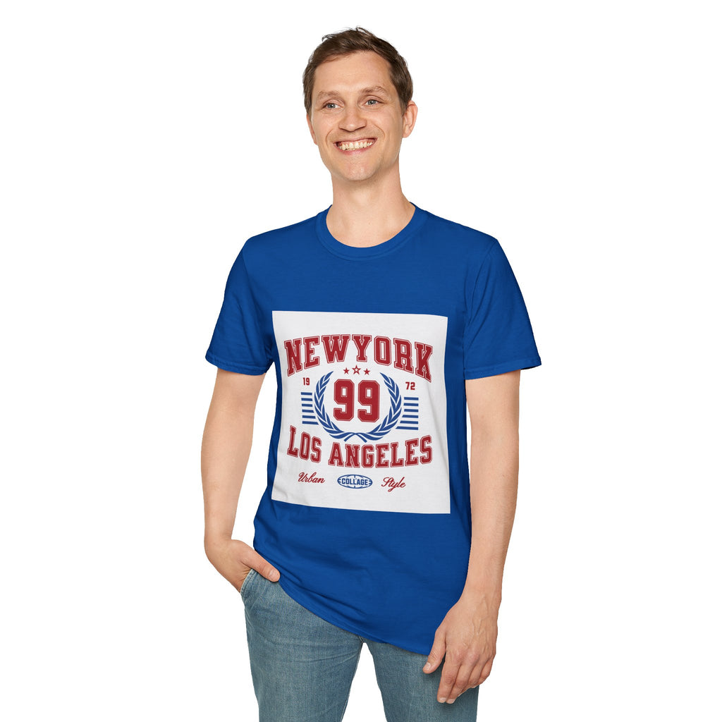 New York 99 Vintage Sports Tee — Collegiate Graphic T-Shirt