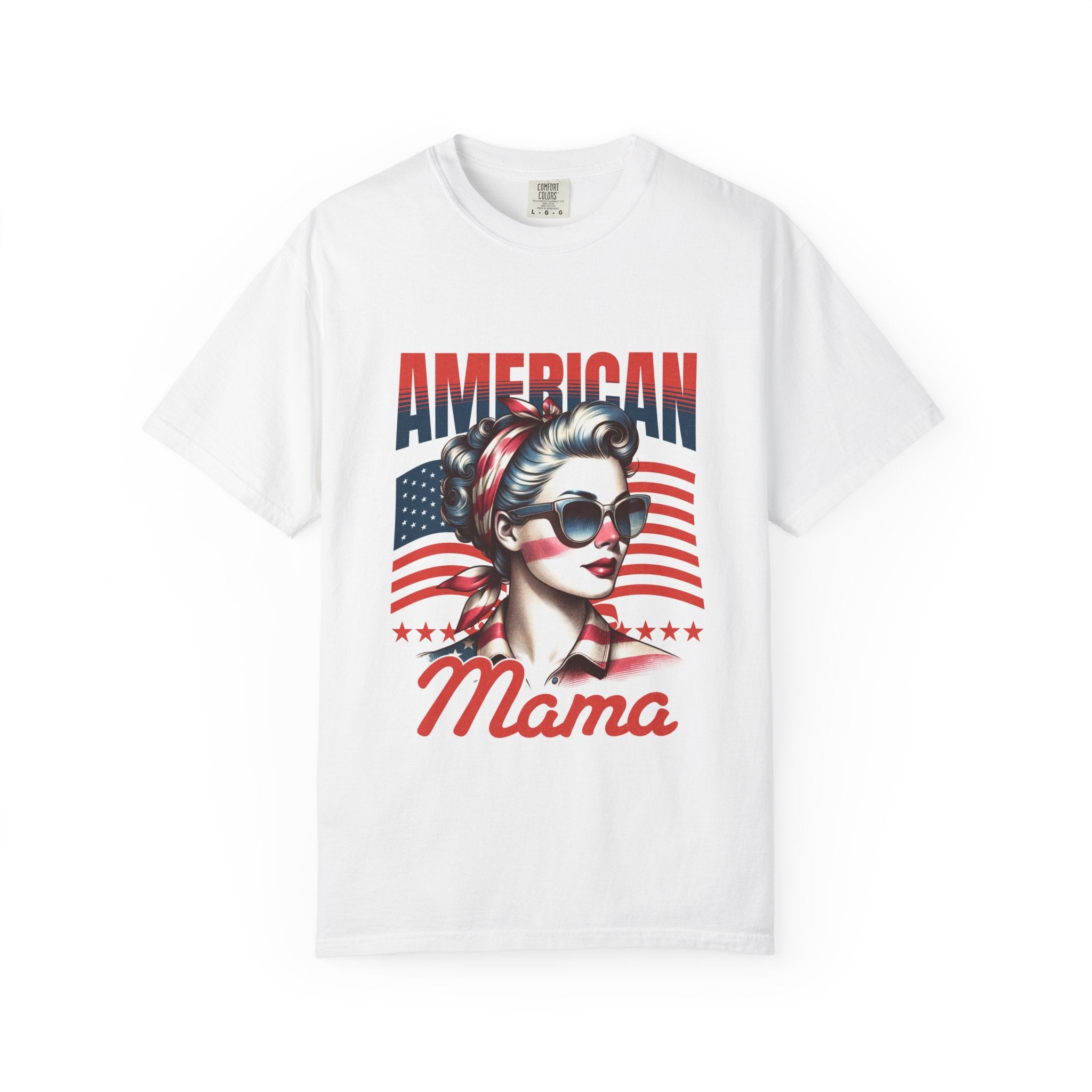 American Mama T‑Shirt — Vintage Patriotic Mom Tee