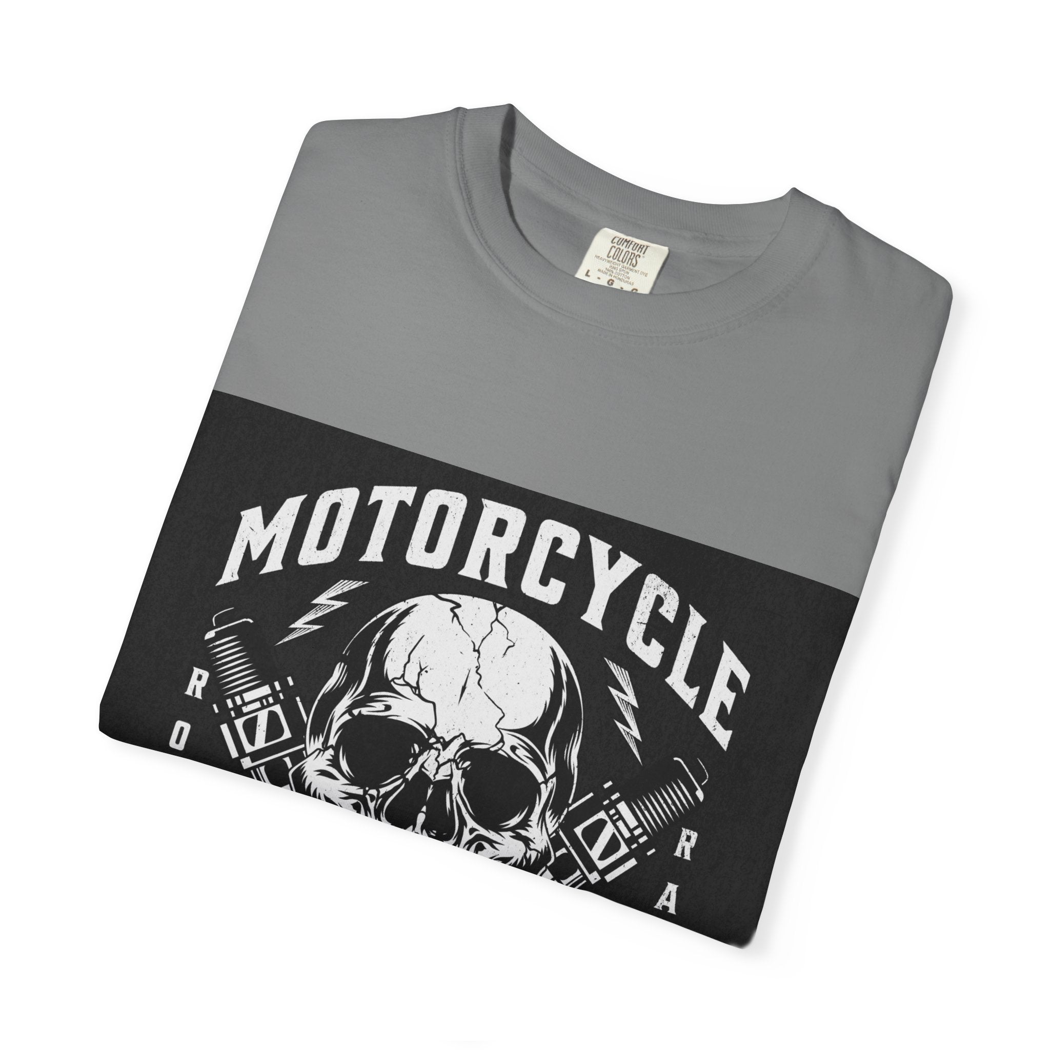 Motorcycle Skull Tee — "Legendary Riders" Vintage Biker Graphic T-Shirt