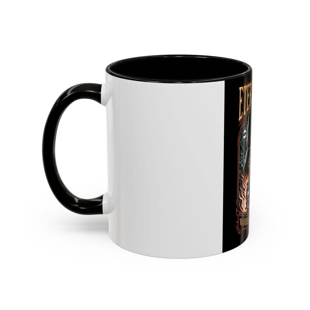 Eternal Exile Skull Biker Mug — Gothic Motorcycle Coffee Cup (11oz/15oz)