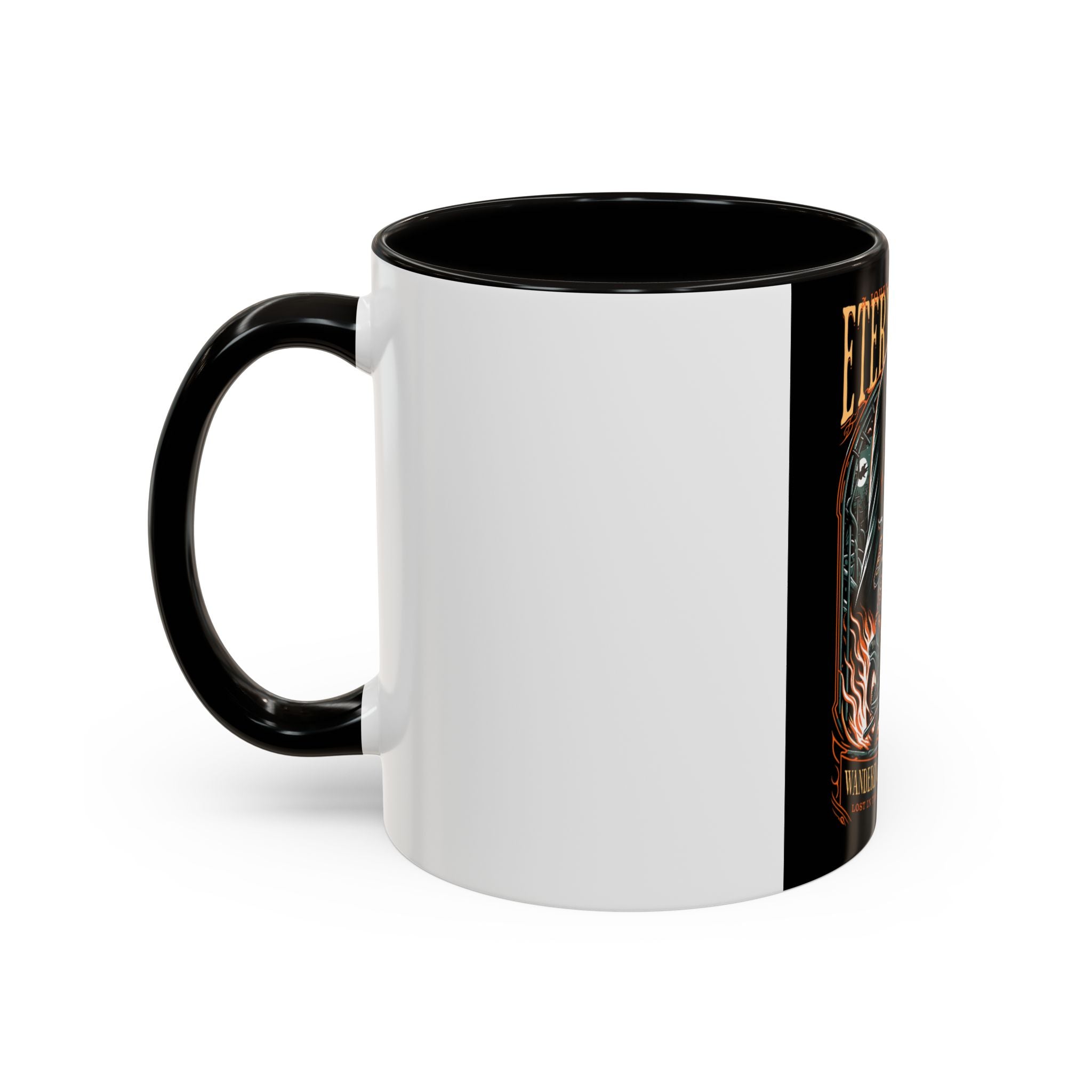 Eternal Exile Skull Biker Mug — Gothic Motorcycle Coffee Cup (11oz/15oz)