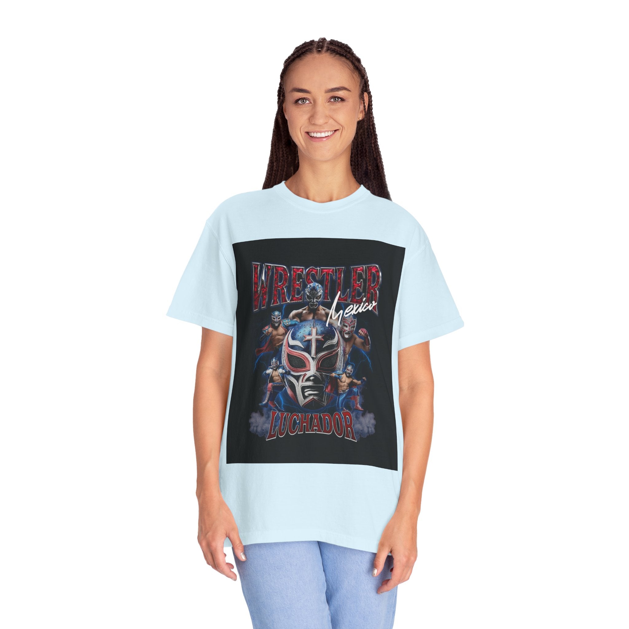 Wrestler Luchador Graphic T-Shirt — Mexican Masked Wrestling Tee