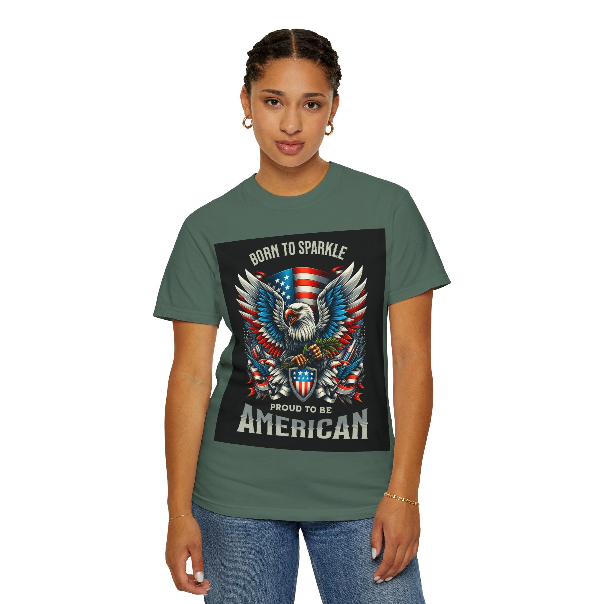 Born to Sparkle Proud to Be American T-Shirt