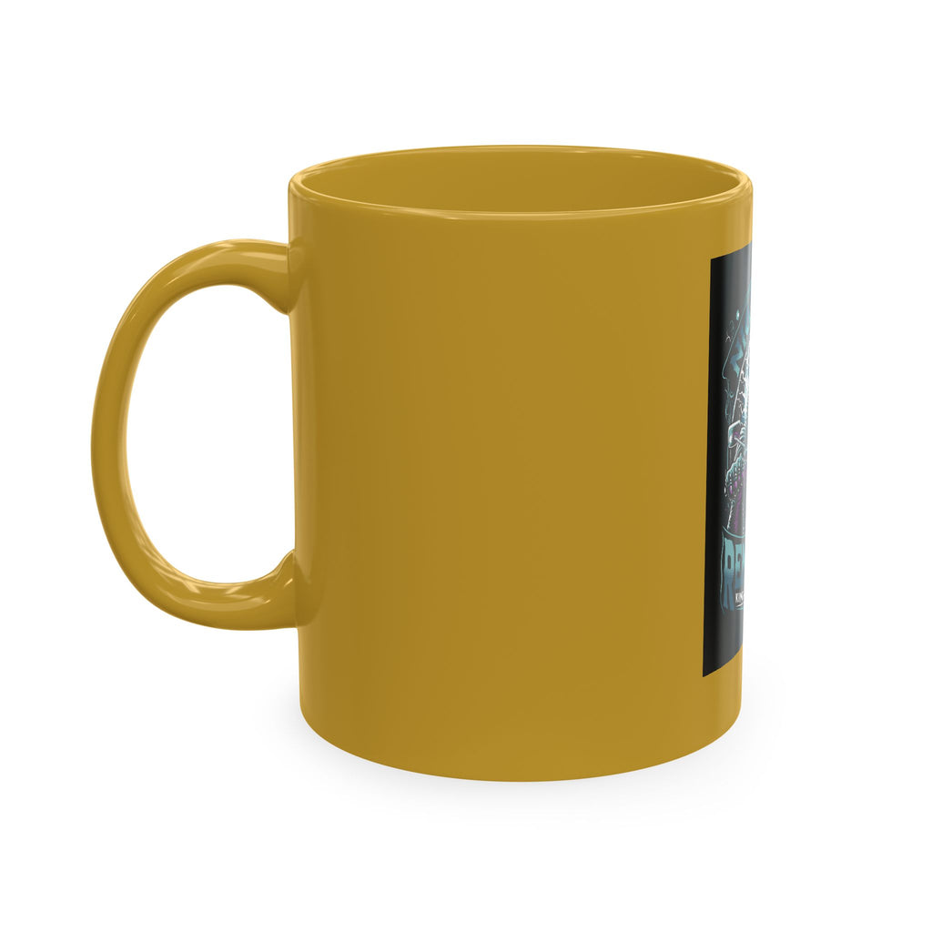 Nightmare Renegade Ceramic Mug — Grim Reaper Biker "King of the Shadows" Coffee Cup
