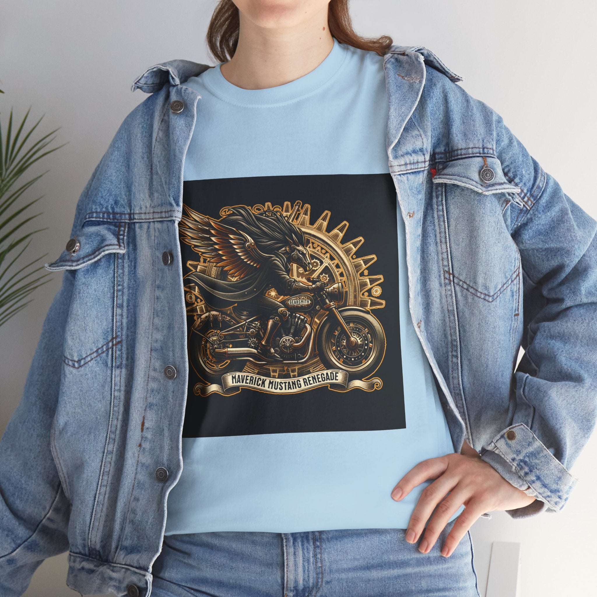 Vintage Winged Motorcycle Tee — "Ride Forever, Ride Free" Biker T-Shirt