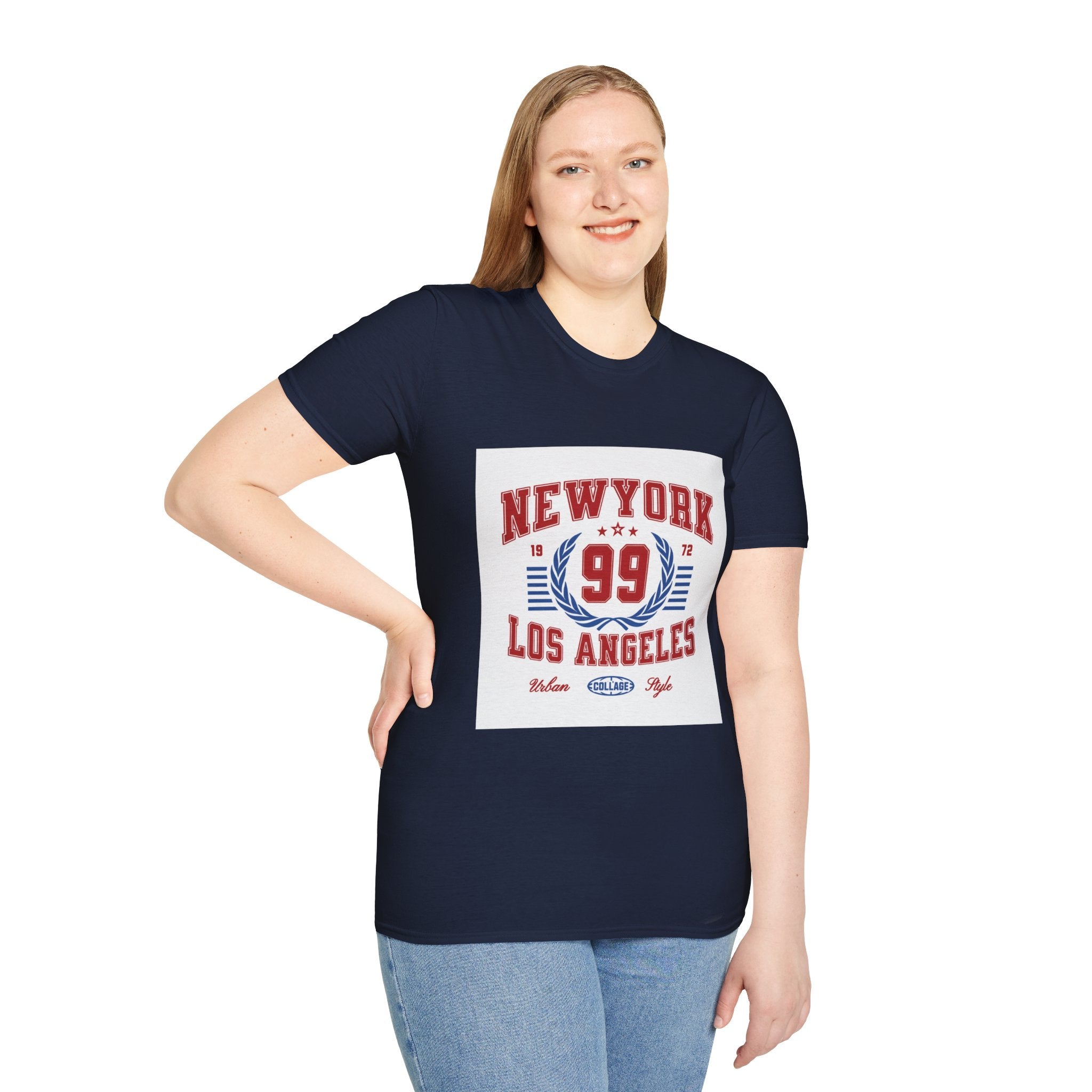 New York 99 Vintage Sports Tee — Collegiate Graphic T-Shirt
