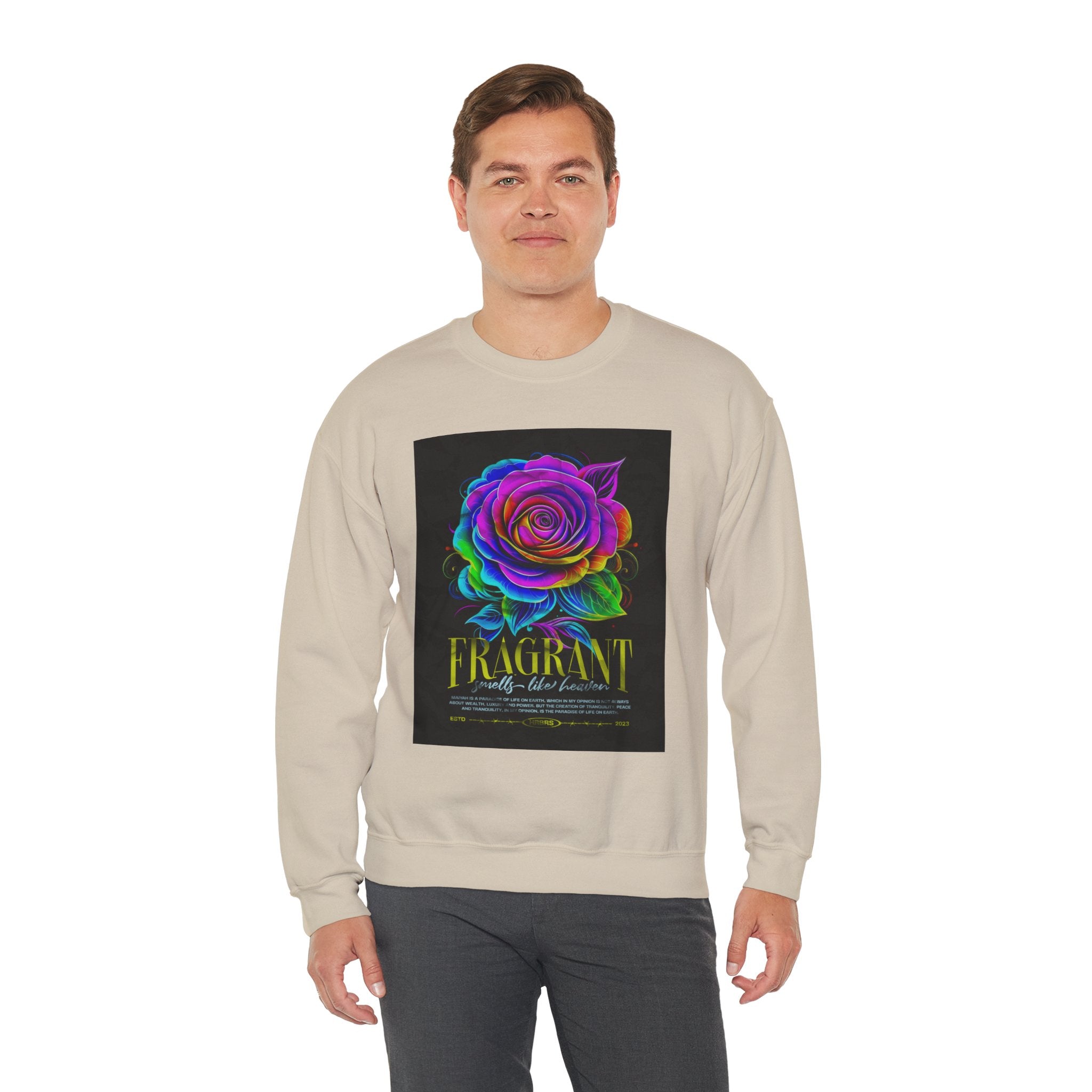 Fluorescent Rose “Fragrant” Crewneck Sweatshirt