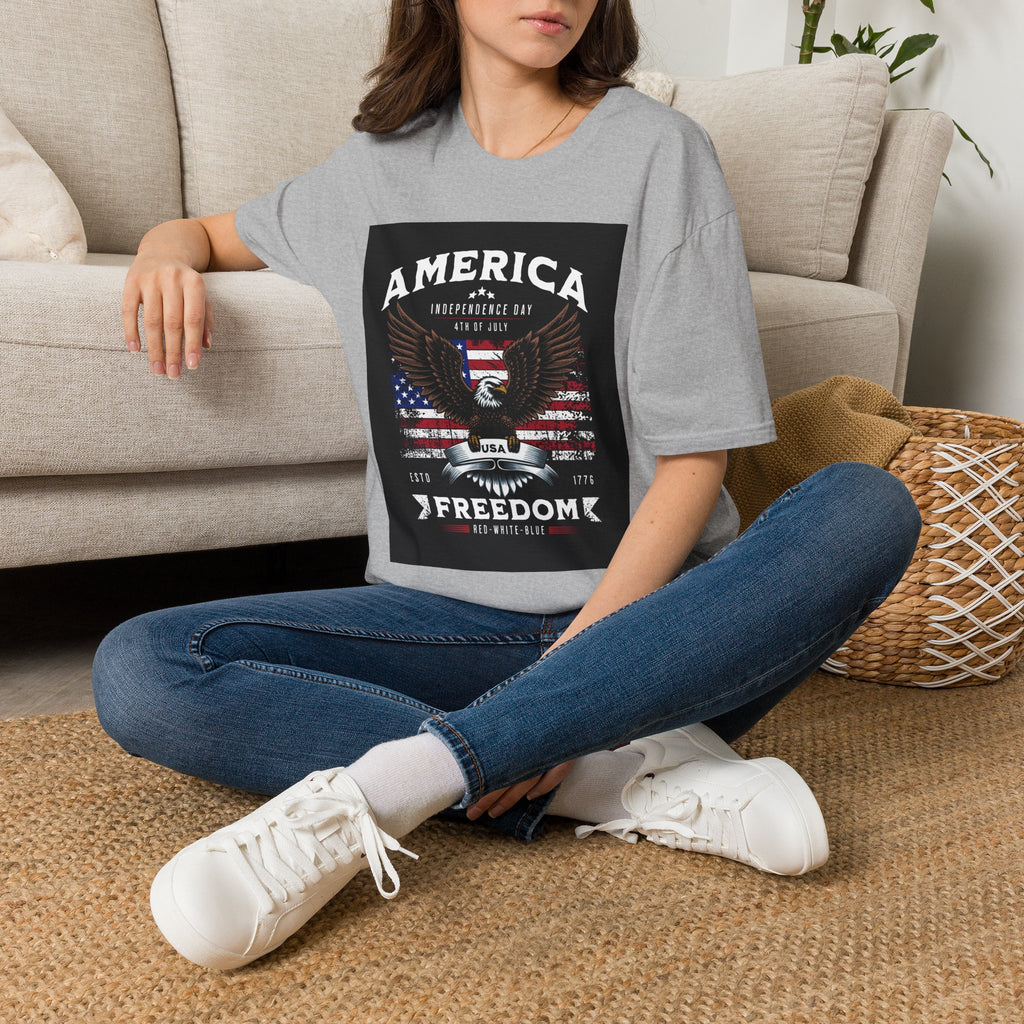 America Eagle T-Shirt — Independence Day Freedom Graphic Tee
