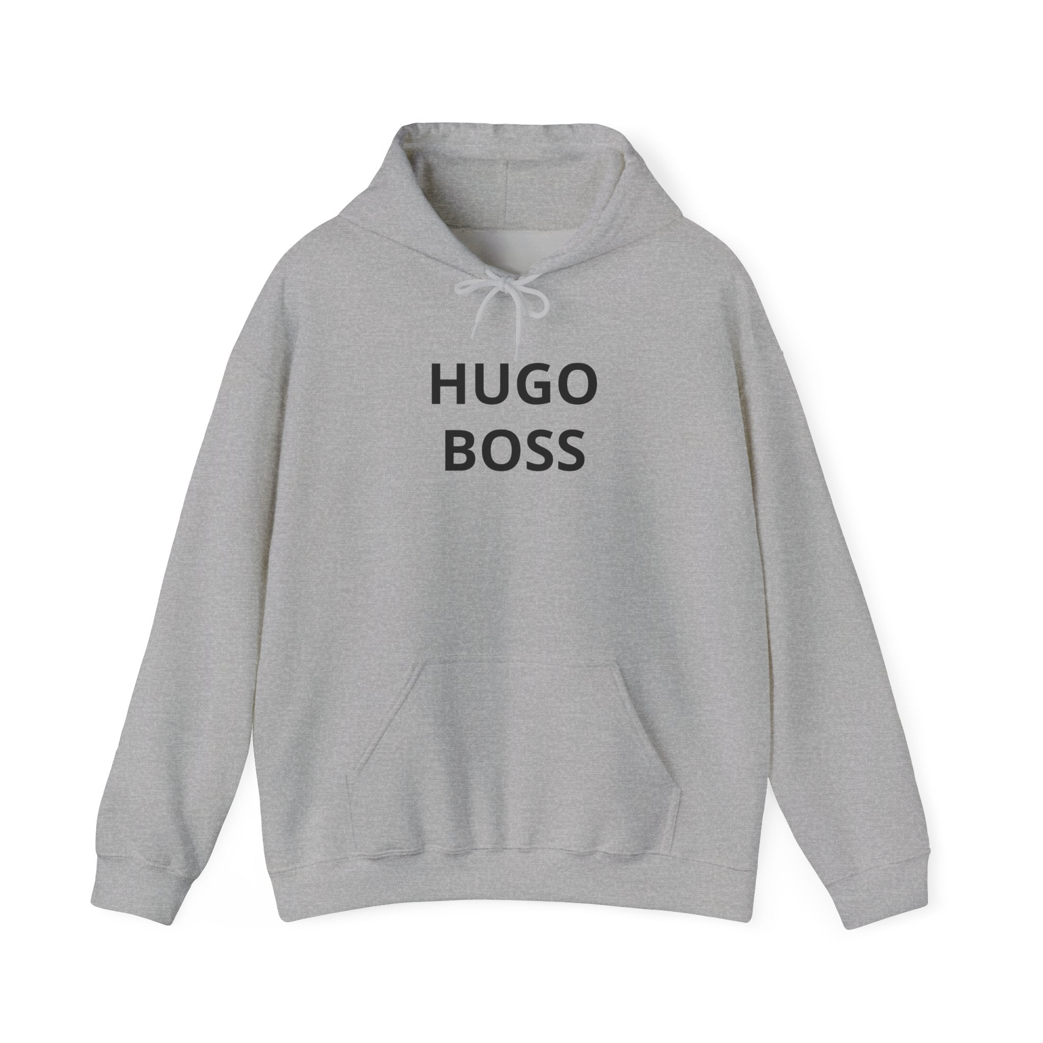 Hugo Boss Minimal Logo Hoodie — White Graphic Pullover