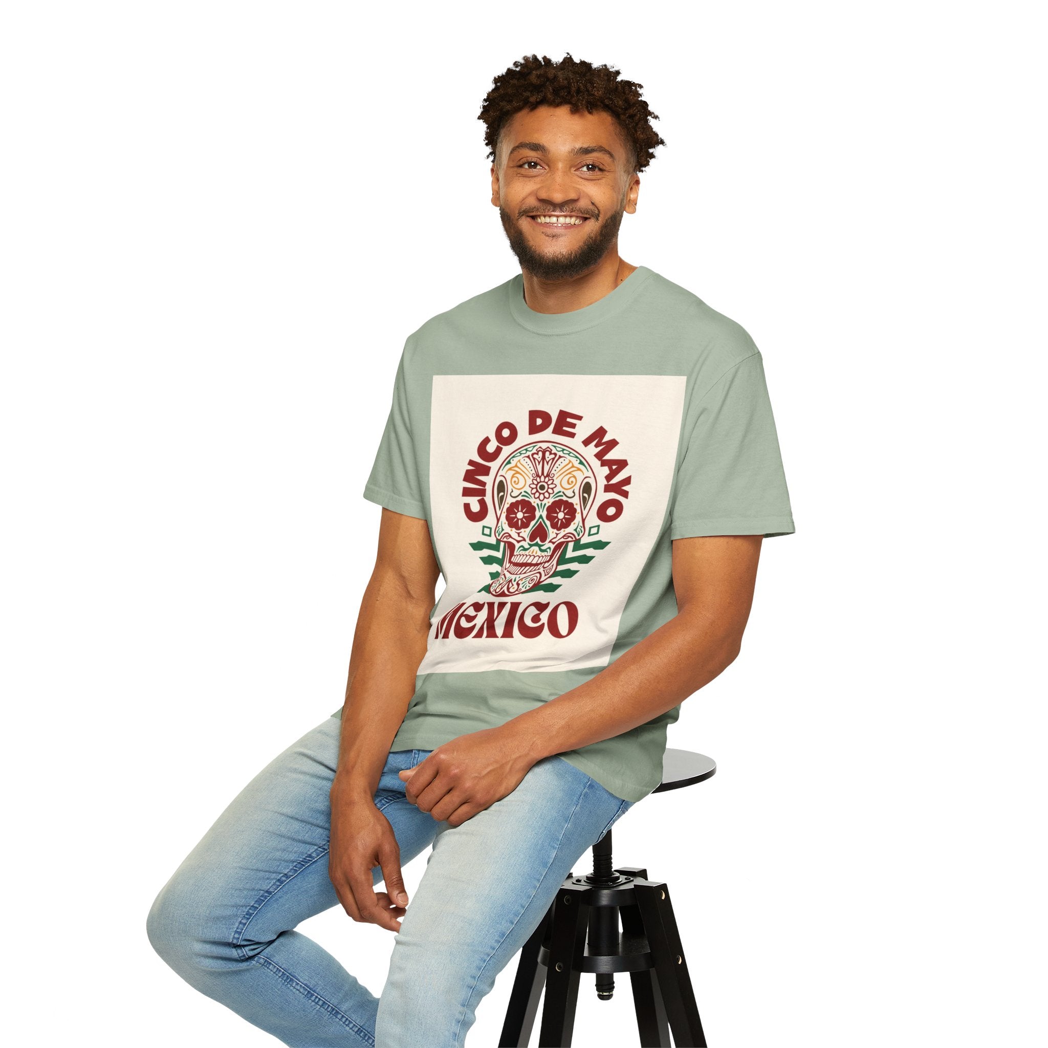 Cinco de Mayo Mexico Sugar Skull T-Shirt
