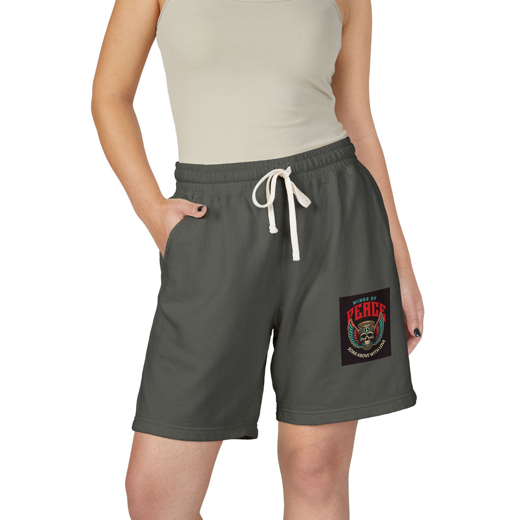 Fleece Sweat Shorts — 'House of Perks' Vintage Patch Lounge Shorts