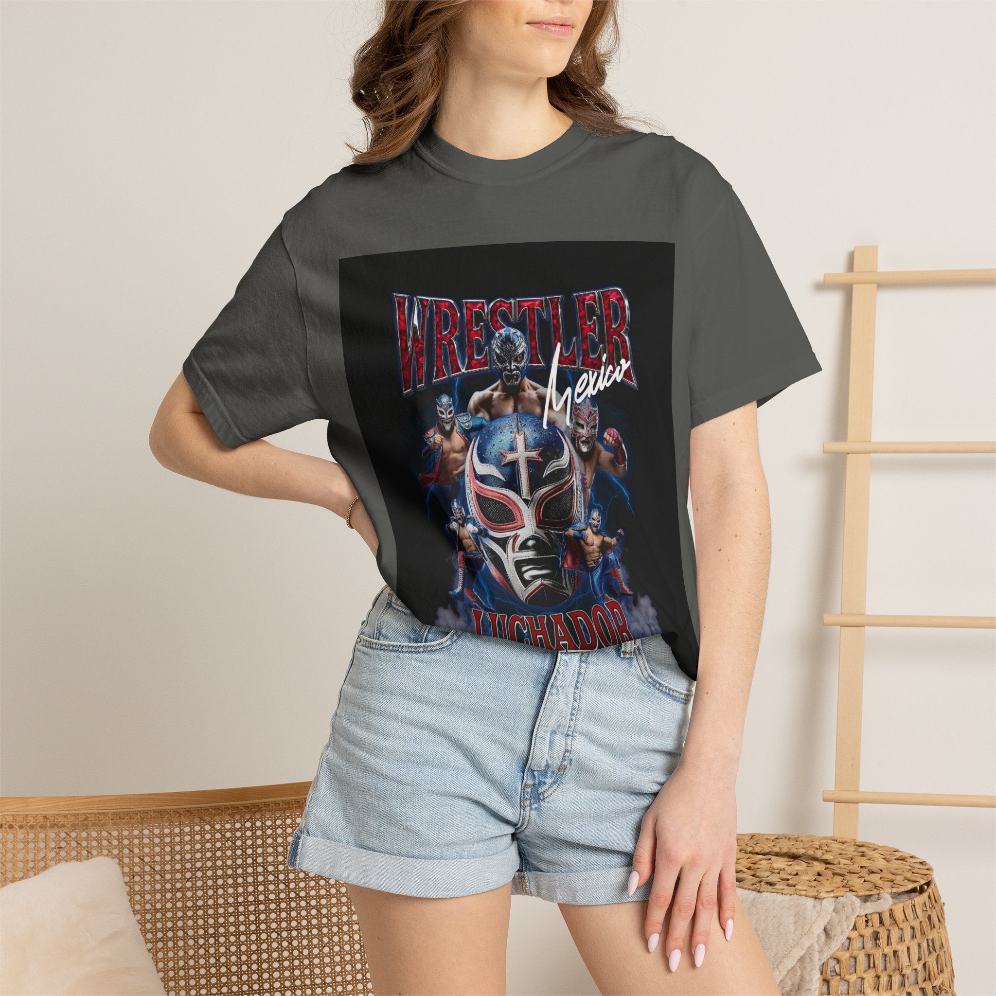 Wrestler Luchador Graphic T-Shirt — Mexican Masked Wrestling Tee
