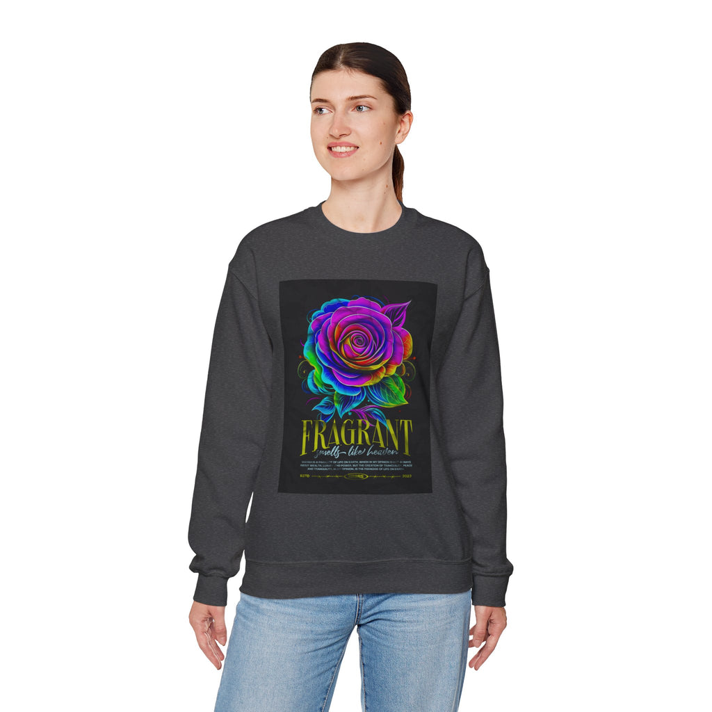 Fluorescent Rose “Fragrant” Crewneck Sweatshirt