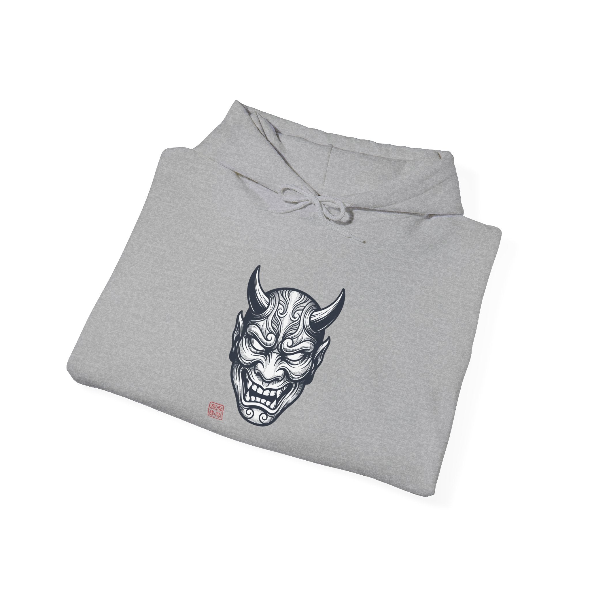 Hannya Mask Hoodie | Traditional Tattoo-Inspired, Vintage Flash Style
