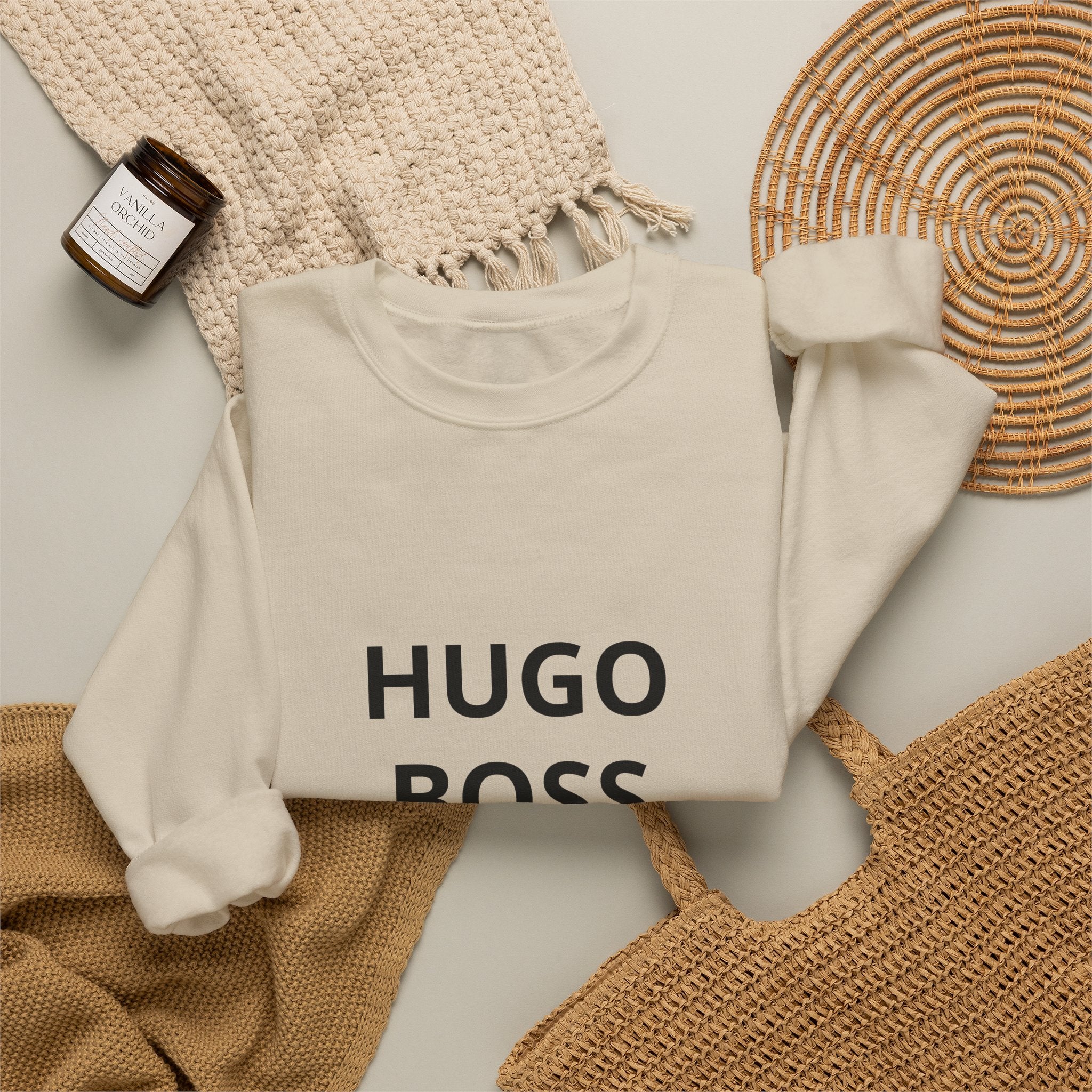 Hugo Boss Crewneck Sweatshirt – Minimal Logo Pullover