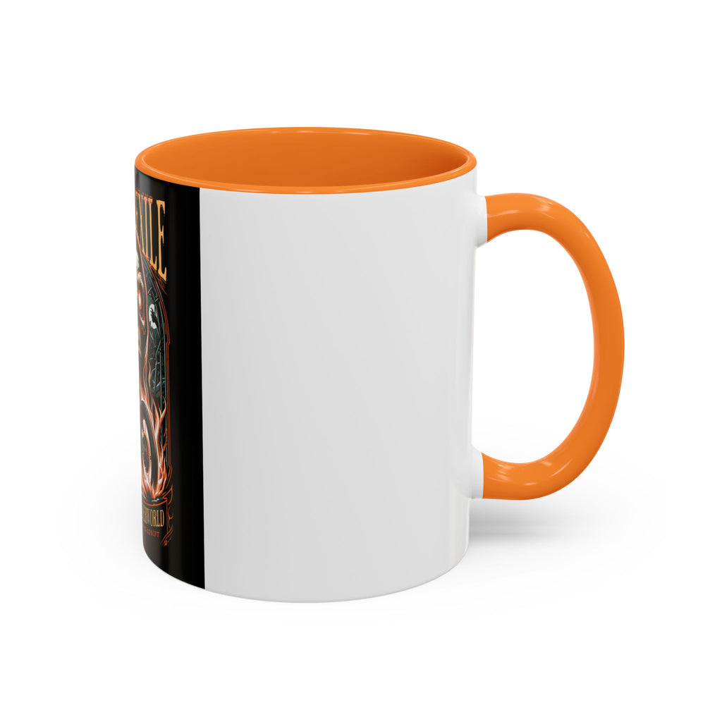 Eternal Exile Skull Biker Mug — Gothic Motorcycle Coffee Cup (11oz/15oz)