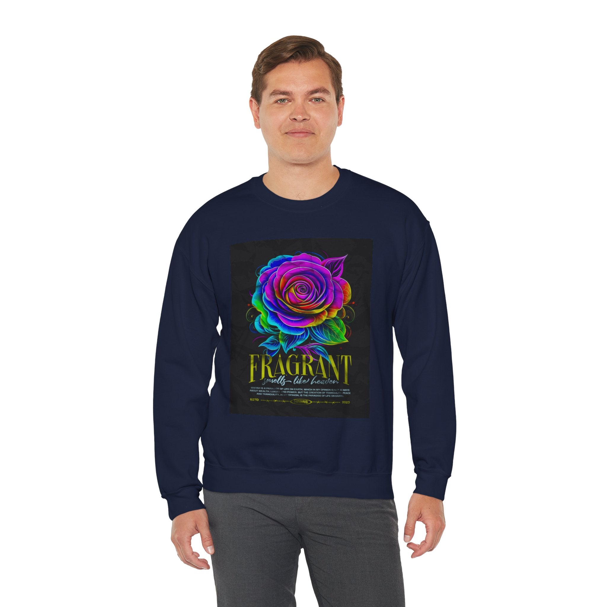 Fluorescent Rose “Fragrant” Crewneck Sweatshirt