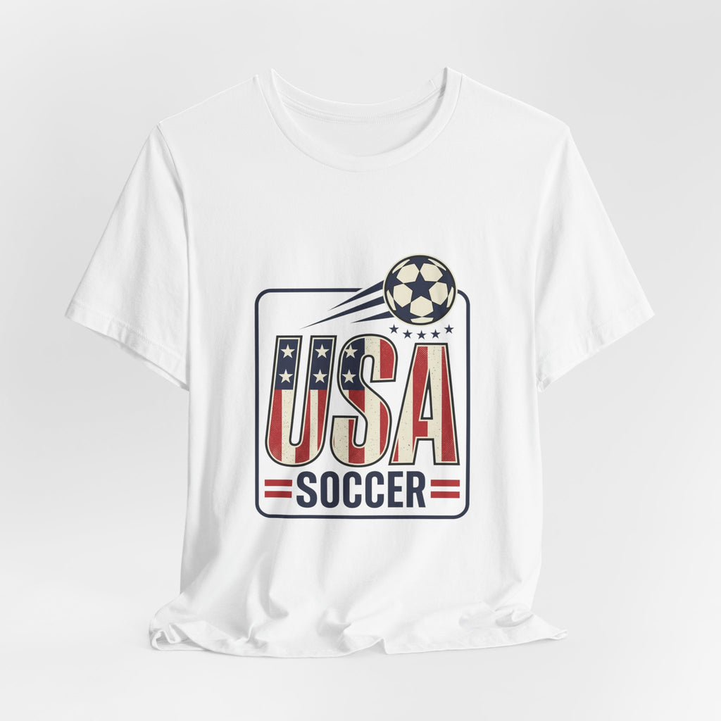 USA Soccer Tee | American Flag Colors, National Pride Shirt