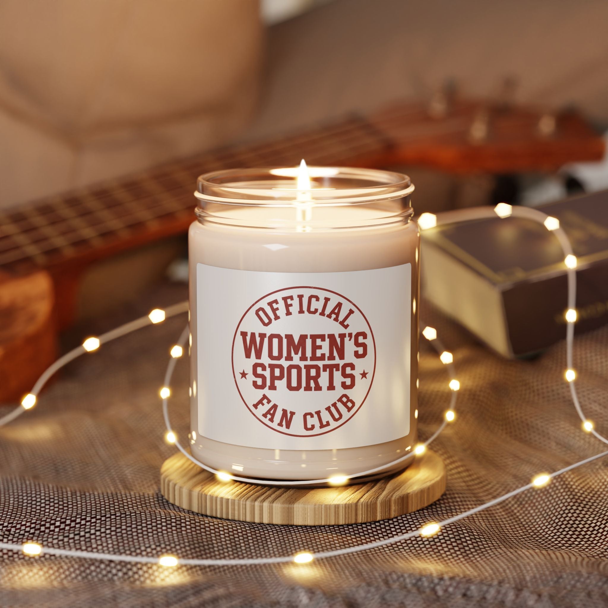 Women's Sports Fan Club Candle, Soy Jar Candle | Women's Sports Fandom