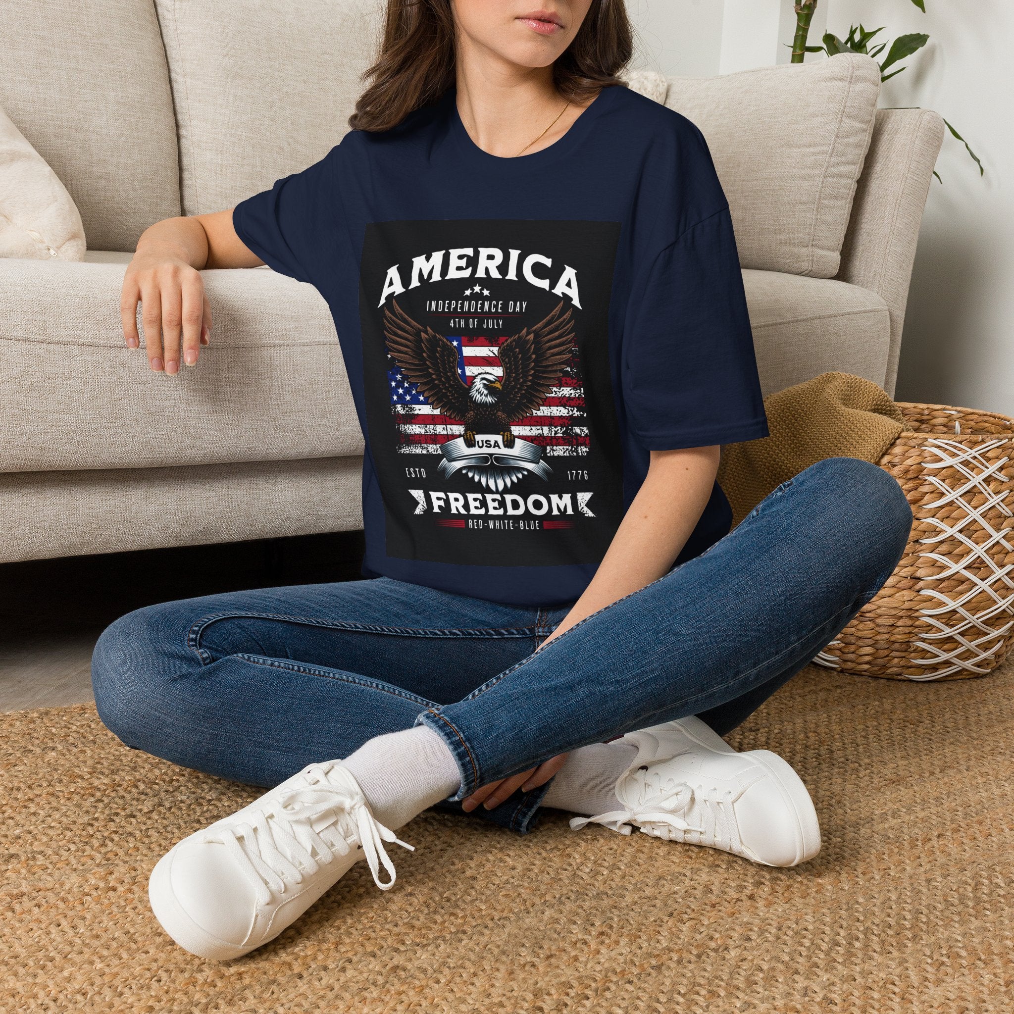 America Eagle T-Shirt — Independence Day Freedom Graphic Tee