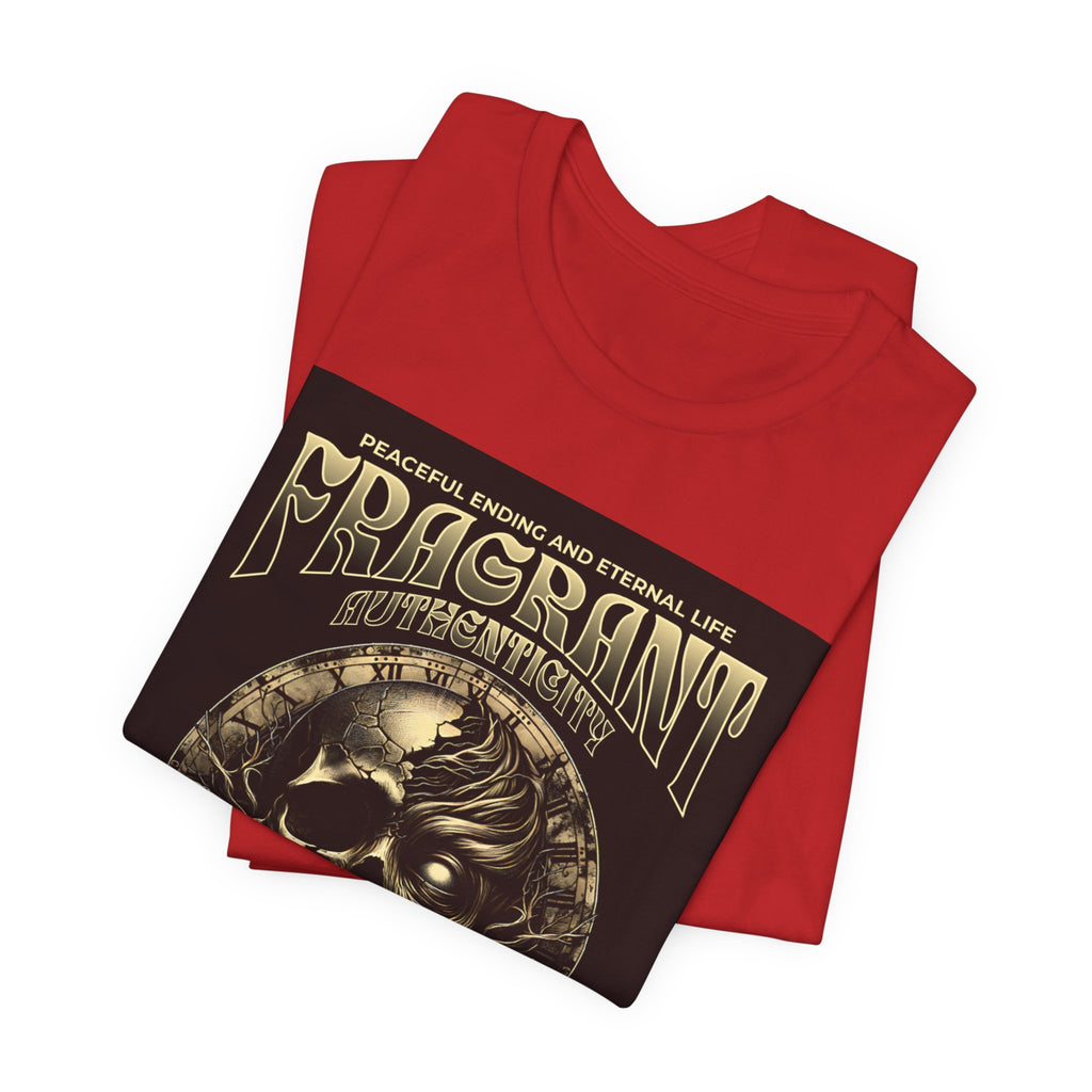 Skull & Roses Graphic Tee — "Fragrant" Vintage Gothic Band Shirt