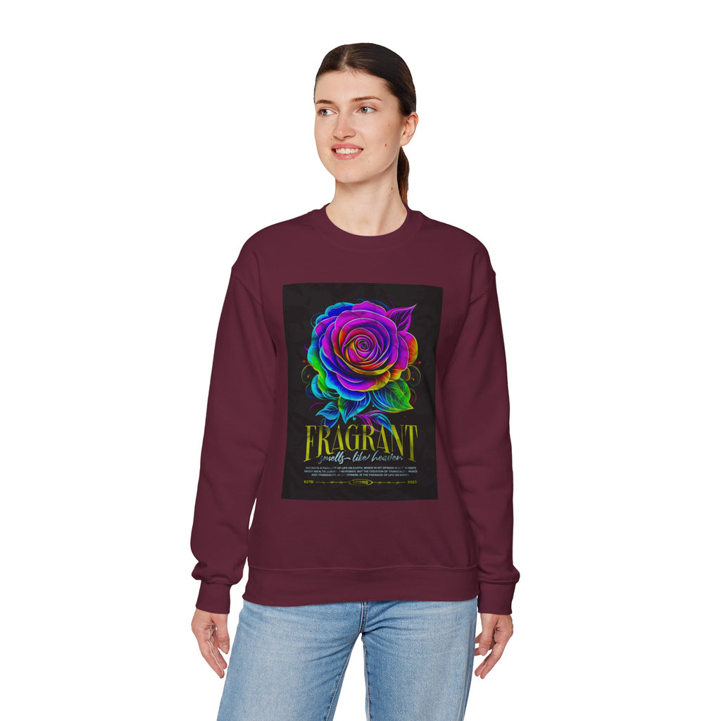 Fluorescent Rose “Fragrant” Crewneck Sweatshirt