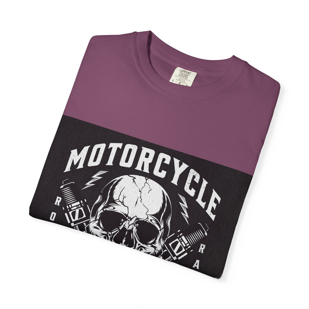 Motorcycle Skull Tee — "Legendary Riders" Vintage Biker Graphic T-Shirt