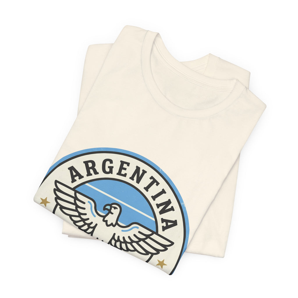 Argentina Fútbol Tee | Soccer Crest, National Colors
