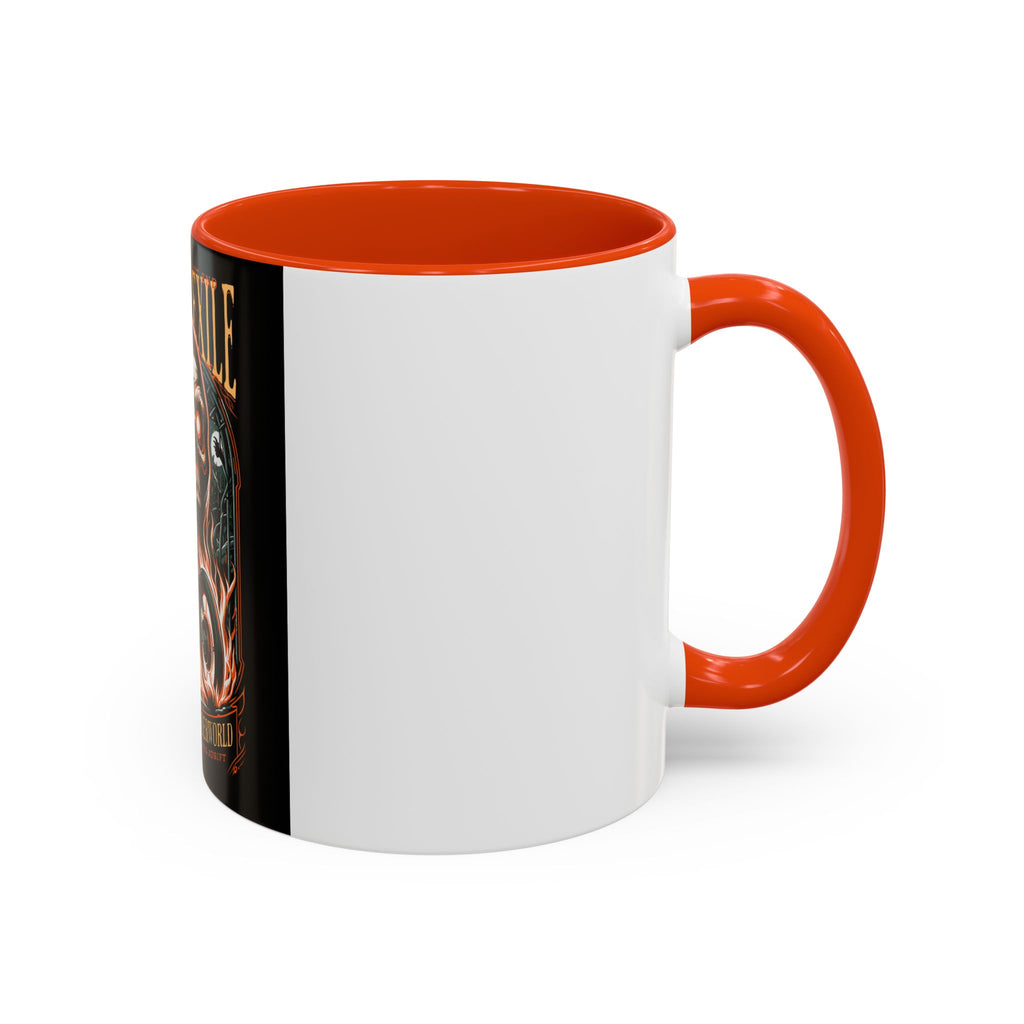 Eternal Exile Skull Biker Mug — Gothic Motorcycle Coffee Cup (11oz/15oz)