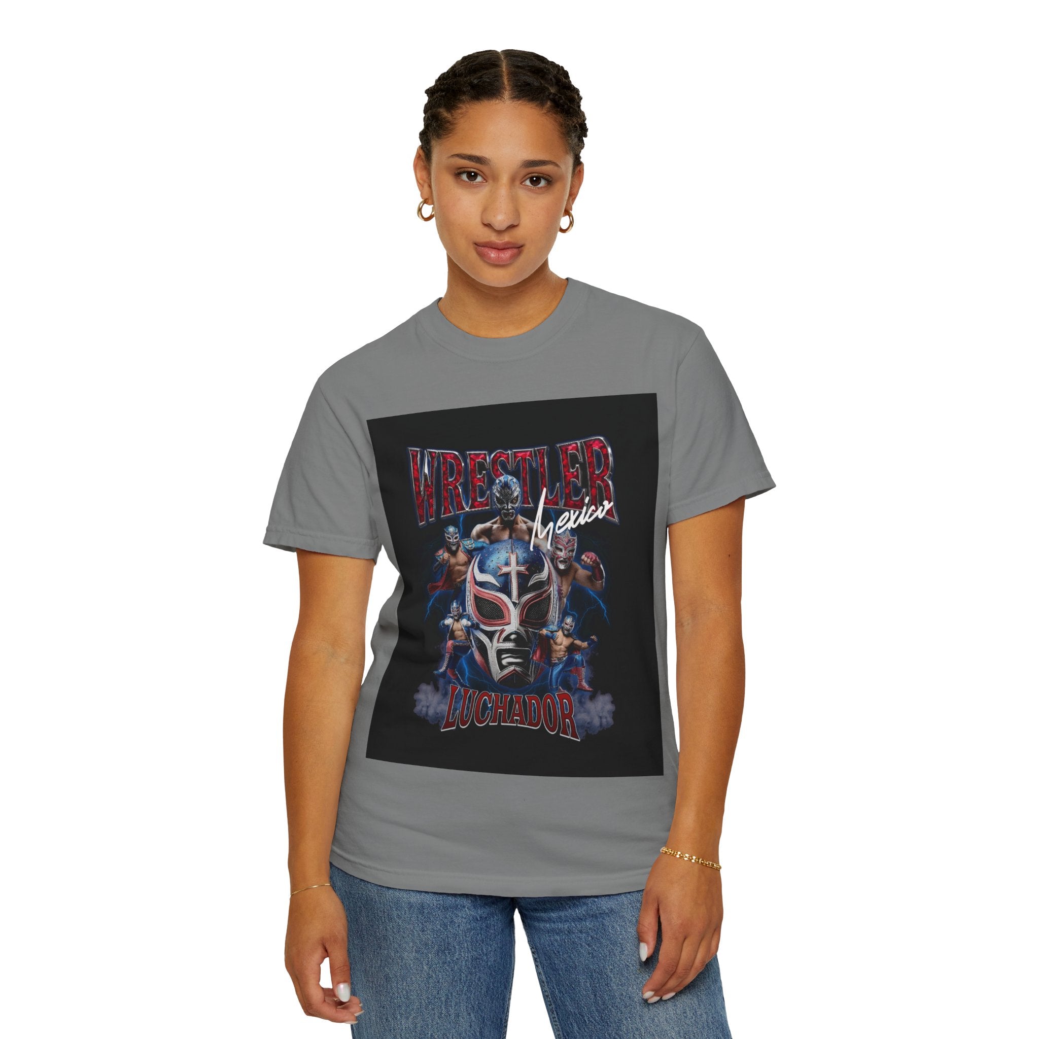 Wrestler Luchador Graphic T-Shirt — Mexican Masked Wrestling Tee