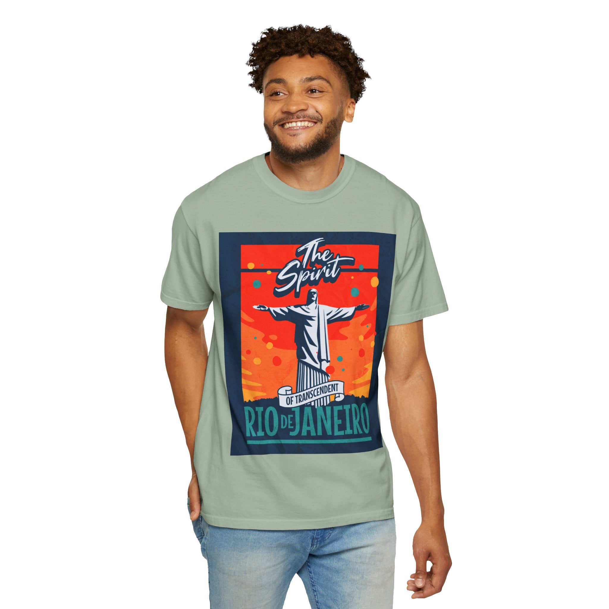 Rio de Janeiro Christ the Redeemer Poster T-Shirt — 'The Spirit' Graphic Tee