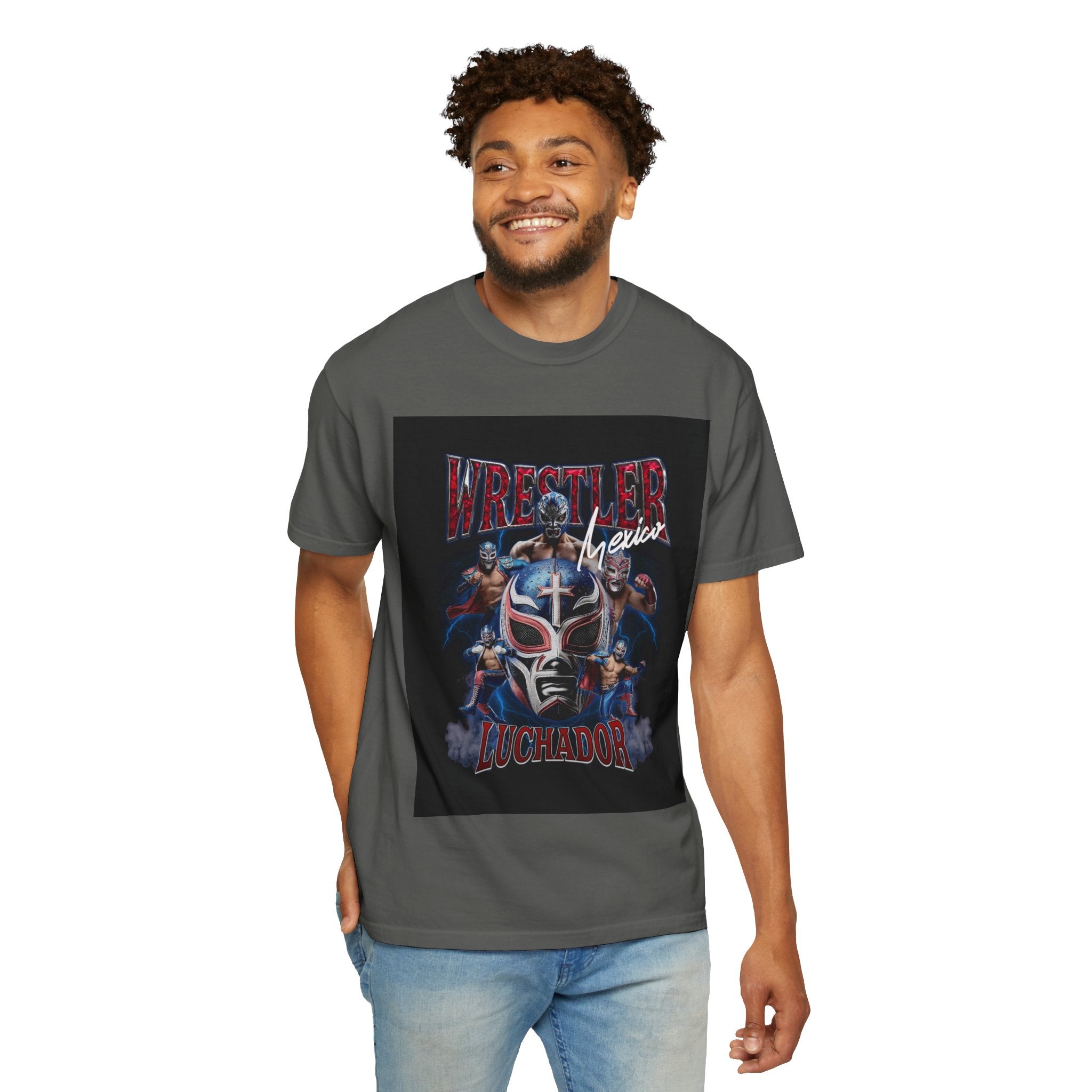 Wrestler Luchador Graphic T-Shirt — Mexican Masked Wrestling Tee