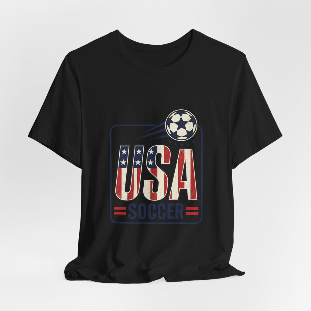 USA Soccer Tee | American Flag Colors, National Pride Shirt