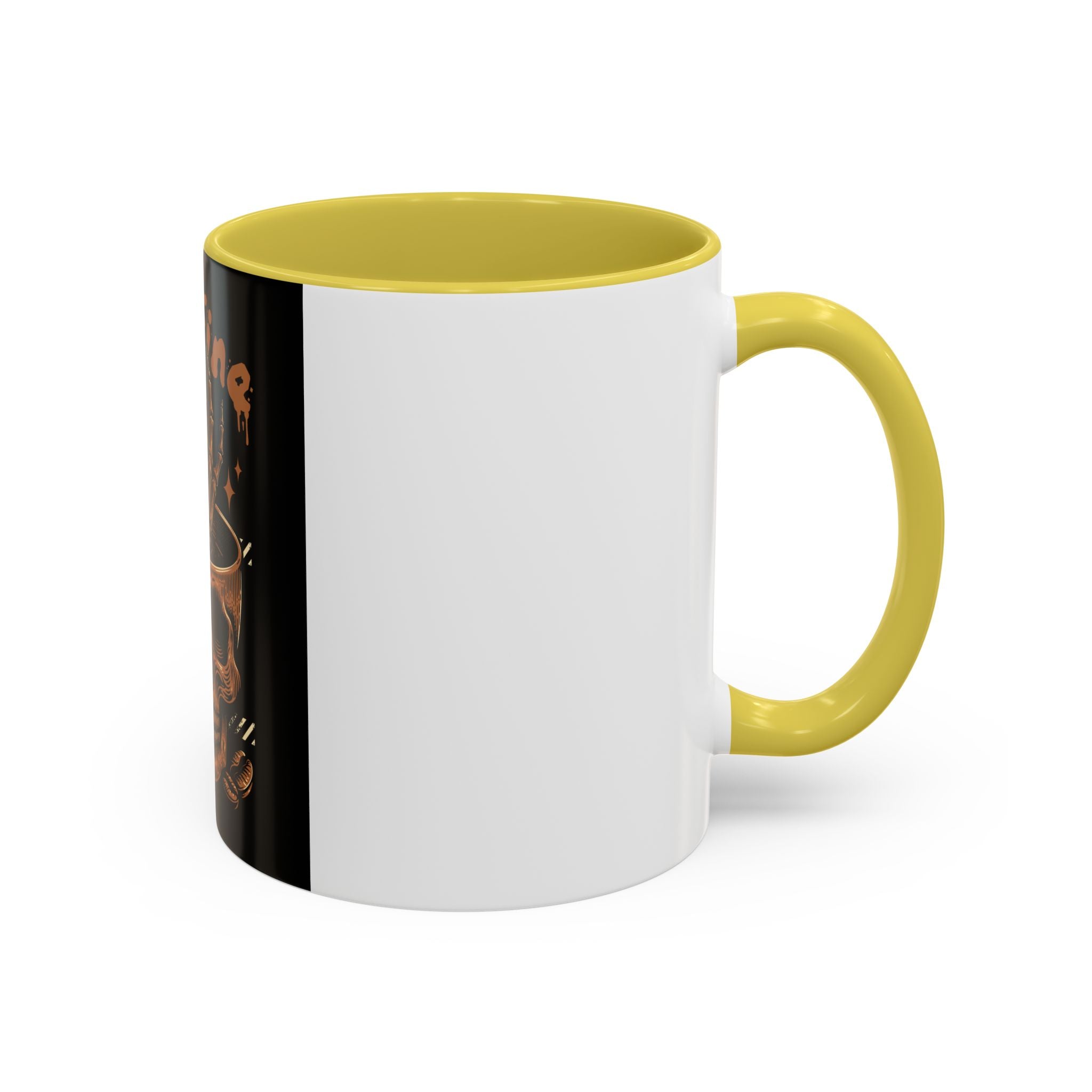 Skull Coffee Mug – "I'm Fine Just Need Coffee" Gothic Ceramic Mug