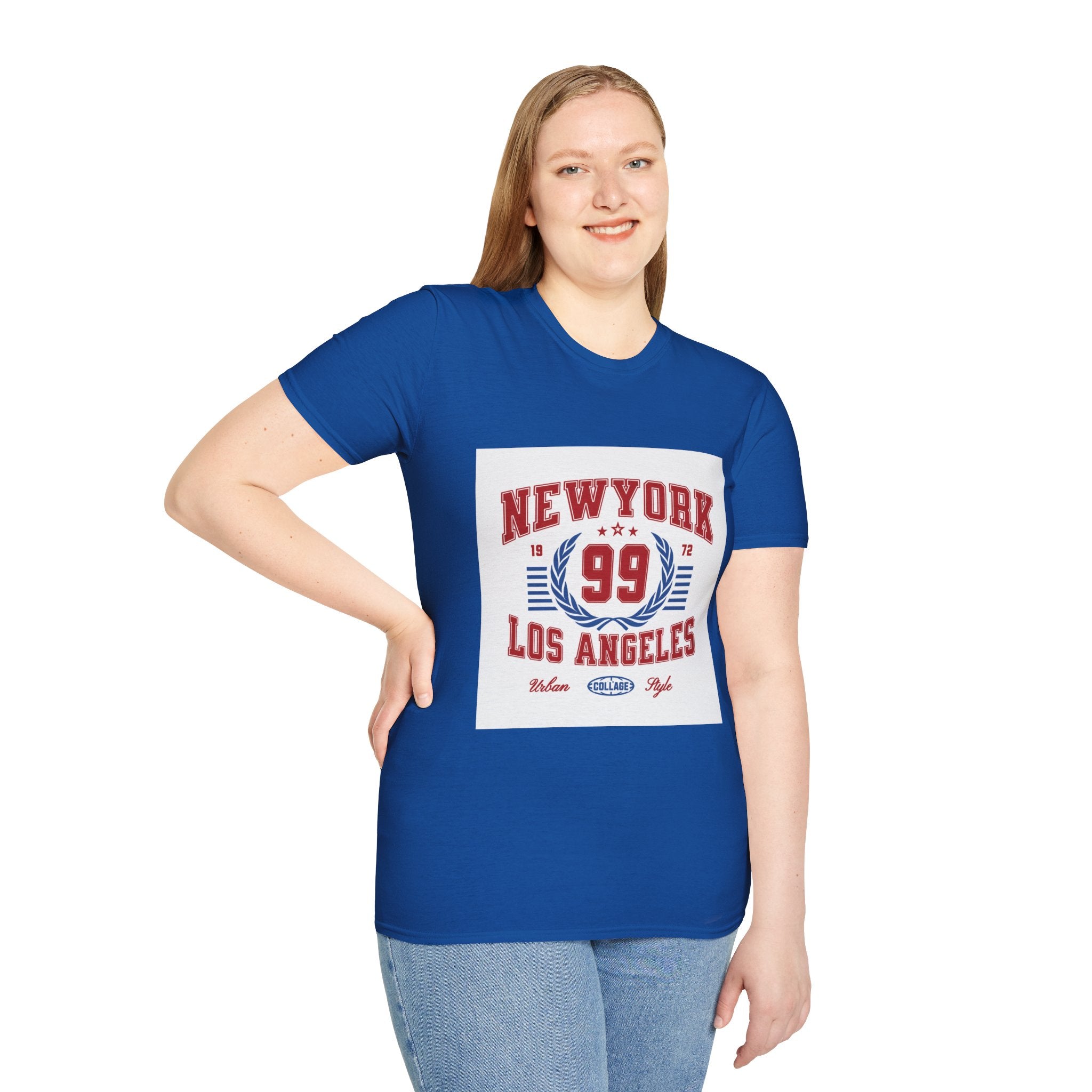 New York 99 Vintage Sports Tee — Collegiate Graphic T-Shirt