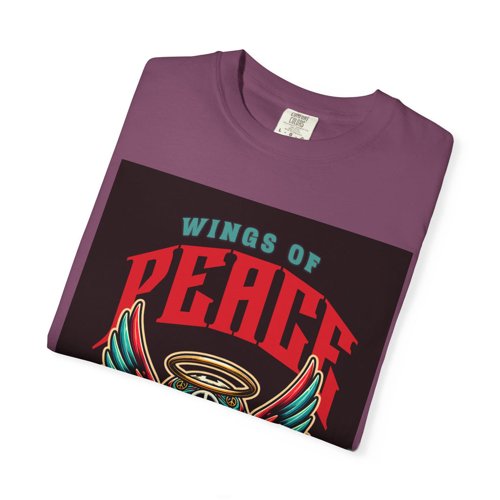 Wings of Peace Skull T-Shirt — "Soar Above With Love" Vintage Graphic Tee