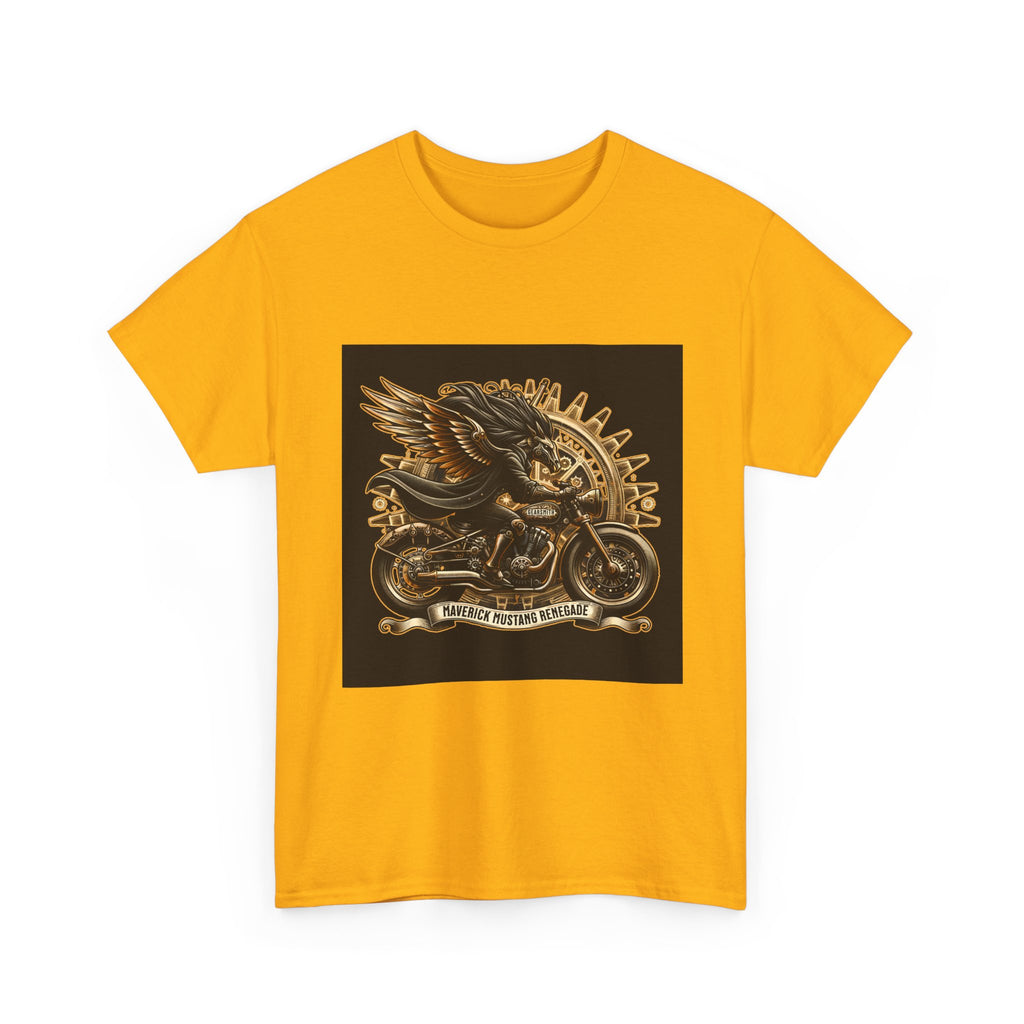 Vintage Winged Motorcycle Tee — "Ride Forever, Ride Free" Biker T-Shirt