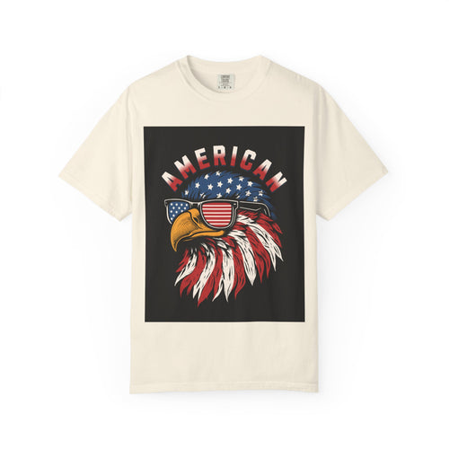 American Eagle Sunglasses T-Shirt — Patriotic USA Flag Graphic